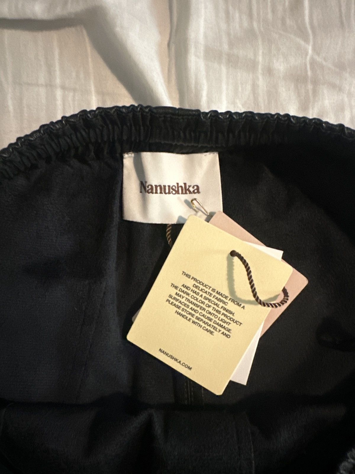 Nanushka Odessa Leather Alt Drawstring Pants Size US 32 / EU 48 - 6 Thumbnail