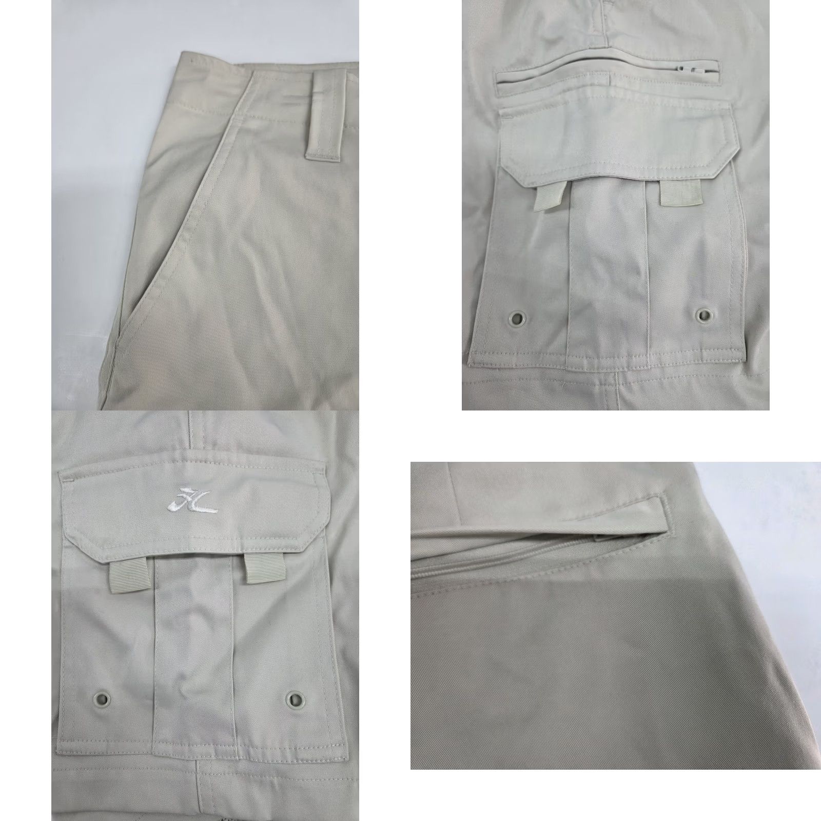 Vintage Hobie Performance Wear Mens Beige Cargo Shorts Zip Pockets Logo 30 Cargo 8in Inseam Regular Mens Beige, Hobie, Shorts, 30, Zip, Logo, Cargo, NWT Size US 30 / EU 46 - 8 Thumbnail