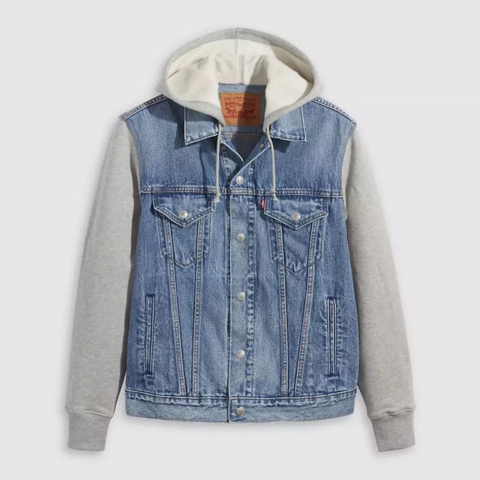 Levi's Levi’s Denim Jeans Hybrid Hoodie Trucker Jacket XXXL CLEAN Size US XXL / EU 58 / 5 - 1 Thumbnail