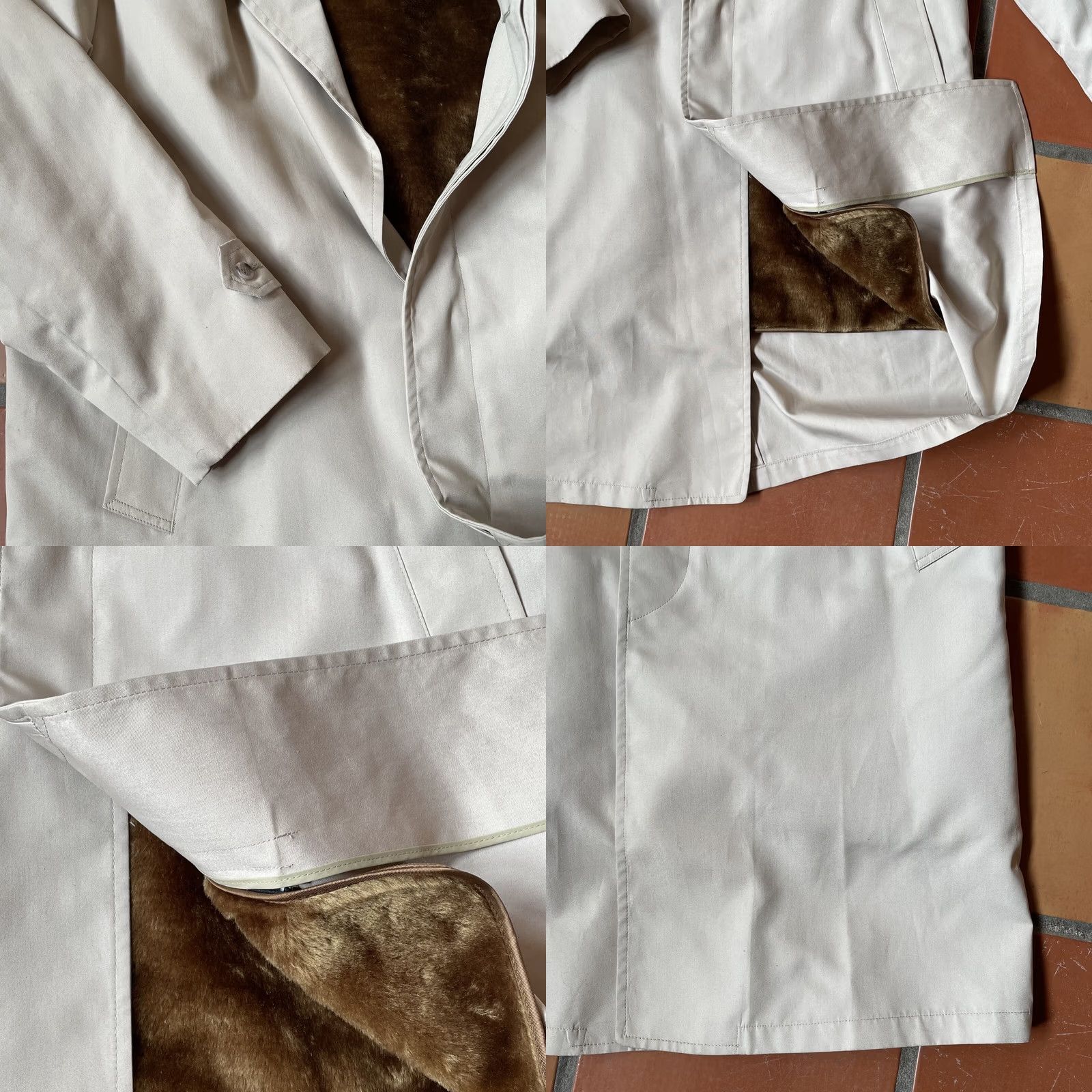 London Fog VINTAGE London Fog Trench Coat Beige 1970s 42 Long With Zip Removable Lining EUC Beige Trench Coat/Mac Mens Womens? Size US XS / EU 42 / 0 - 8 Thumbnail