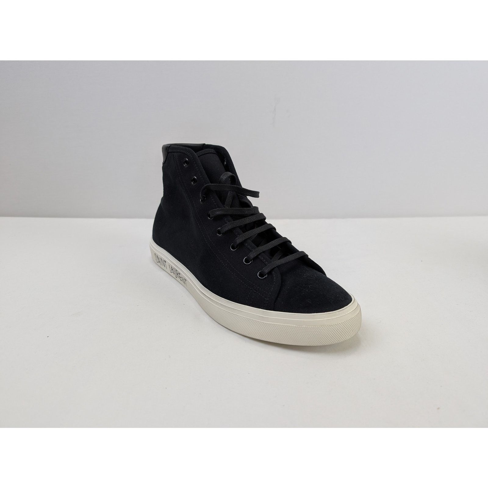 Saint Laurent Paris o1rshd1 High Top Sneakers in Black Size US 12 / EU 45 - 3 Thumbnail
