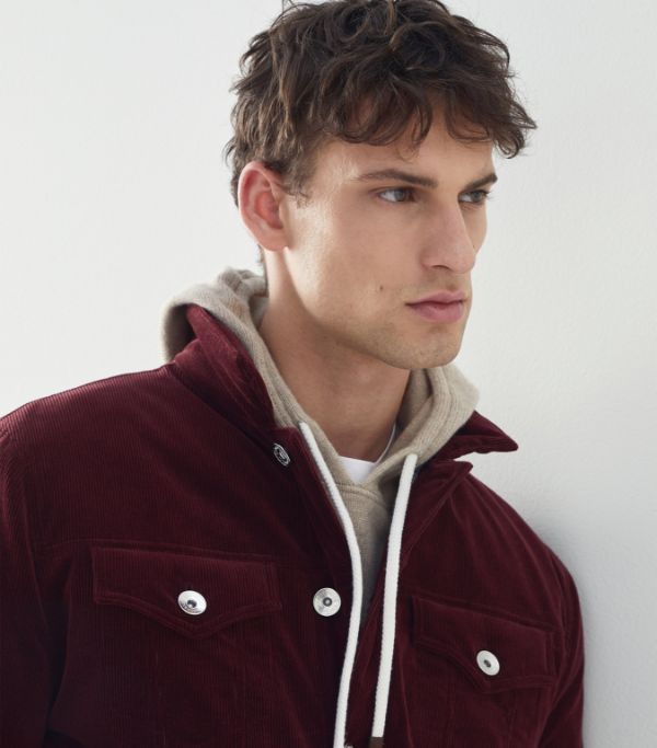 Brunello Cucinelli Jacket in Red Size US L / EU 52-54 / 3 - 4 Thumbnail