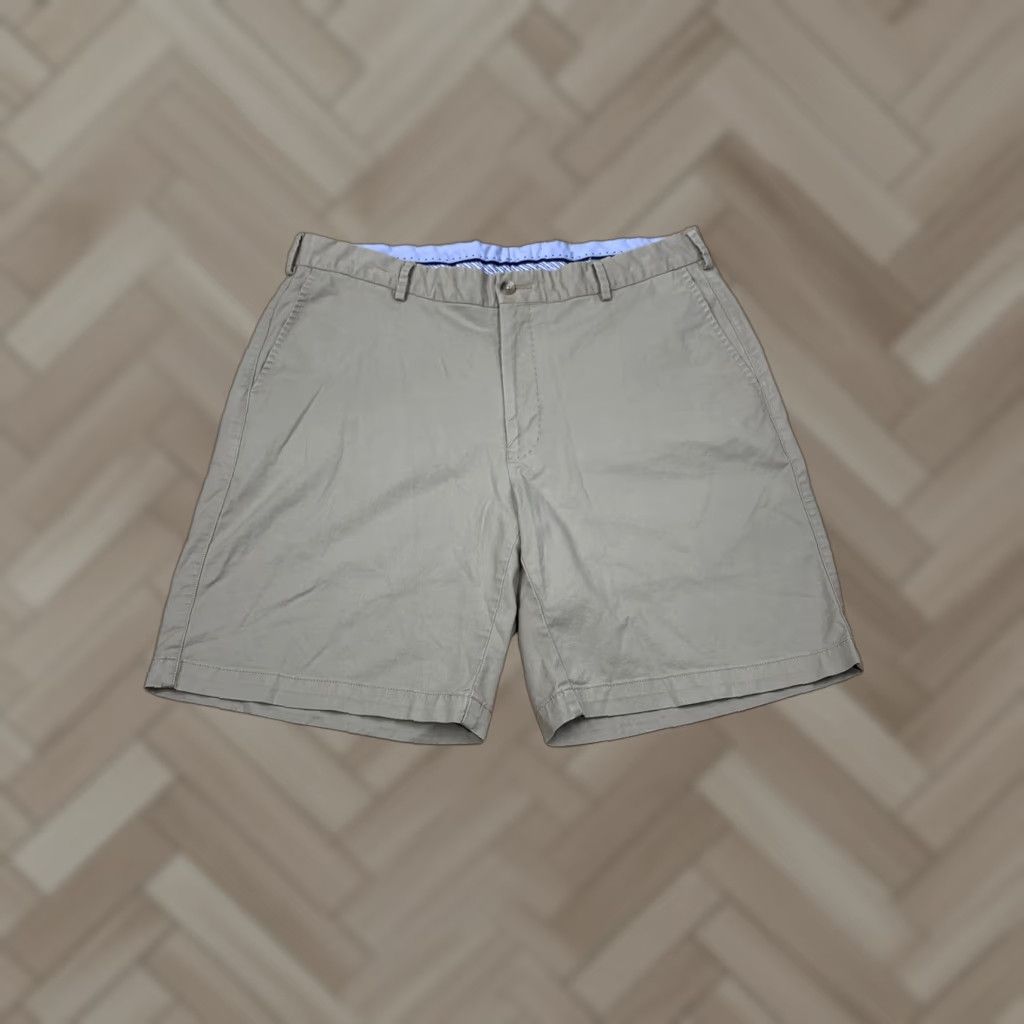 Peter Millar Peter Millar Chino Shorts Men 36 Beige Flat Front 8" Inseam Casual Golf Size US 36 / EU 52 - 1 Thumbnail