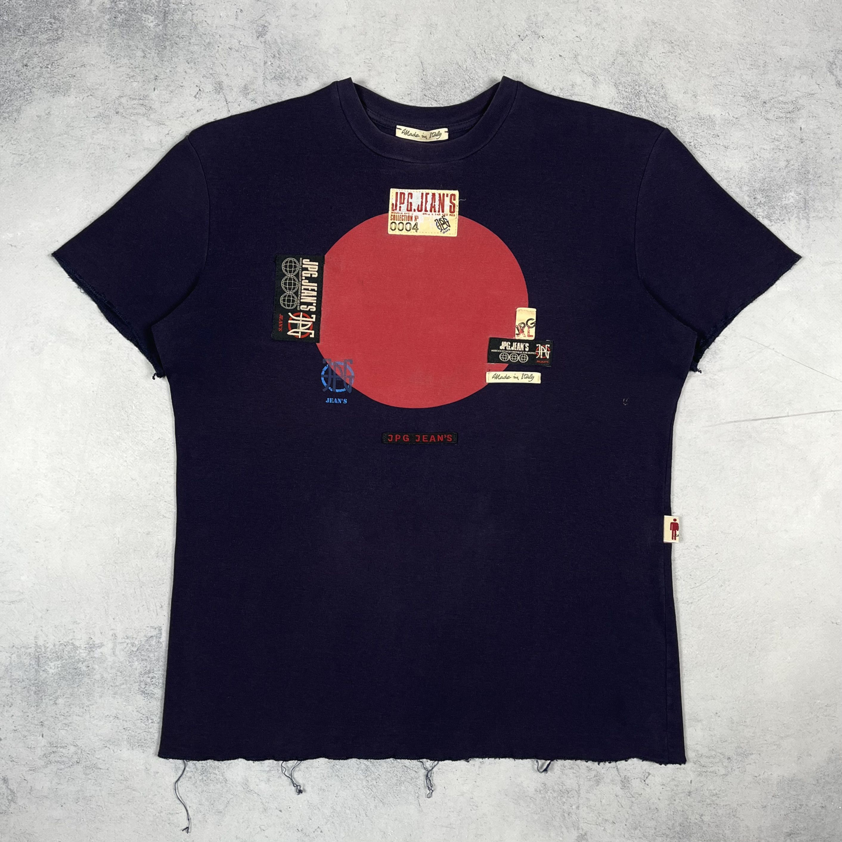 Jean Paul Gaultier Vintage Jean Paul Gaultier Abstract Logo T Shirt 90’s Size XL / US 12-14 / IT 48-50 - 2 Thumbnail