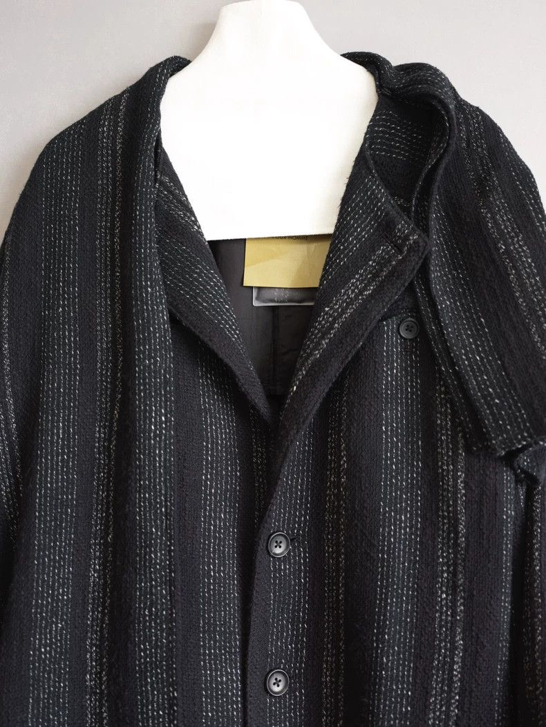 Yohji Yamamoto Yohji Yamamoto 24SS raglan sleeve knotted stripe coat 2504- Size US S / EU 44-46 / 1 - 6 Thumbnail
