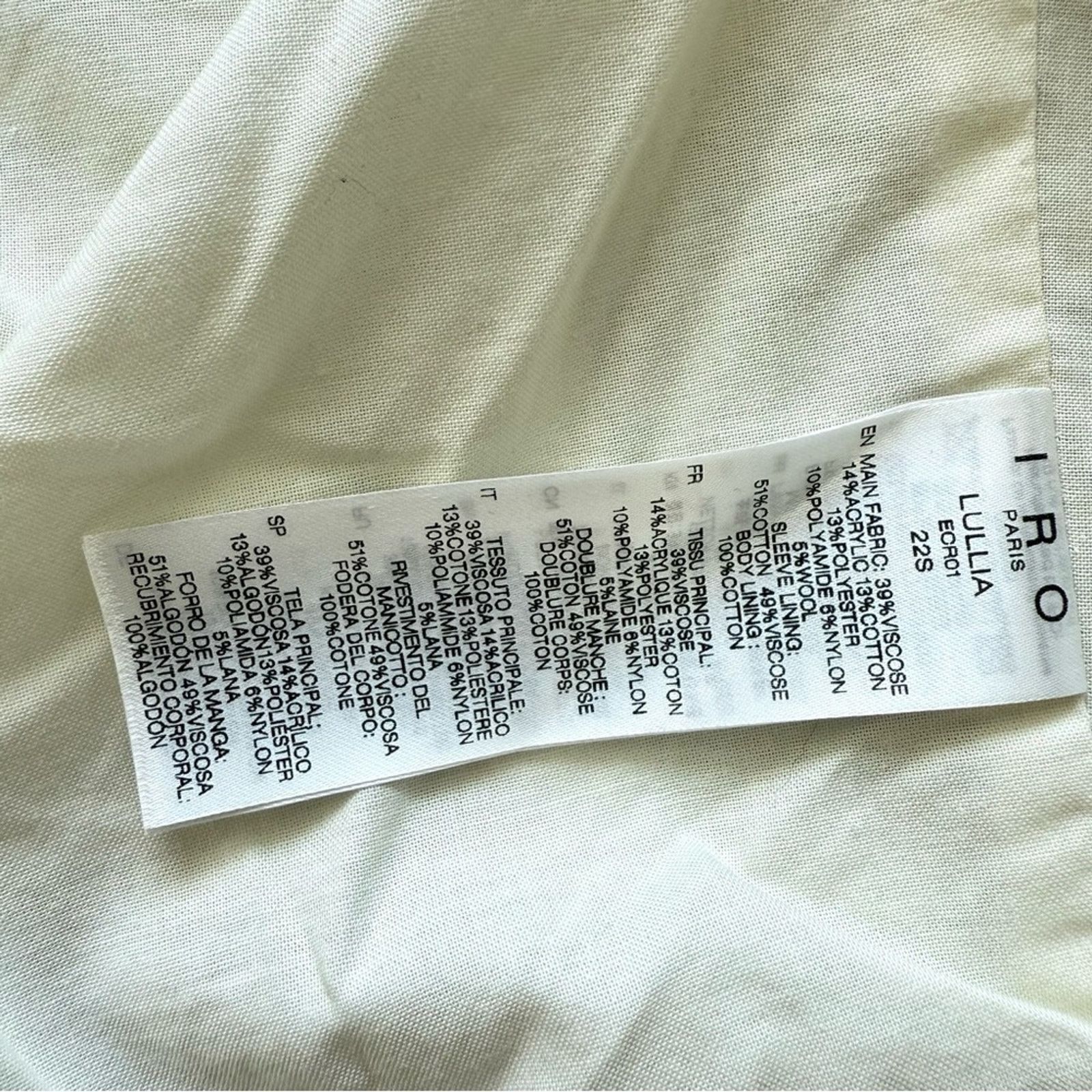 Iro NWT!!! IRO Paris Lullia Embroide jacket 34FR or 4US 1395$ Size S / US 4 / IT 40 - 7 Thumbnail