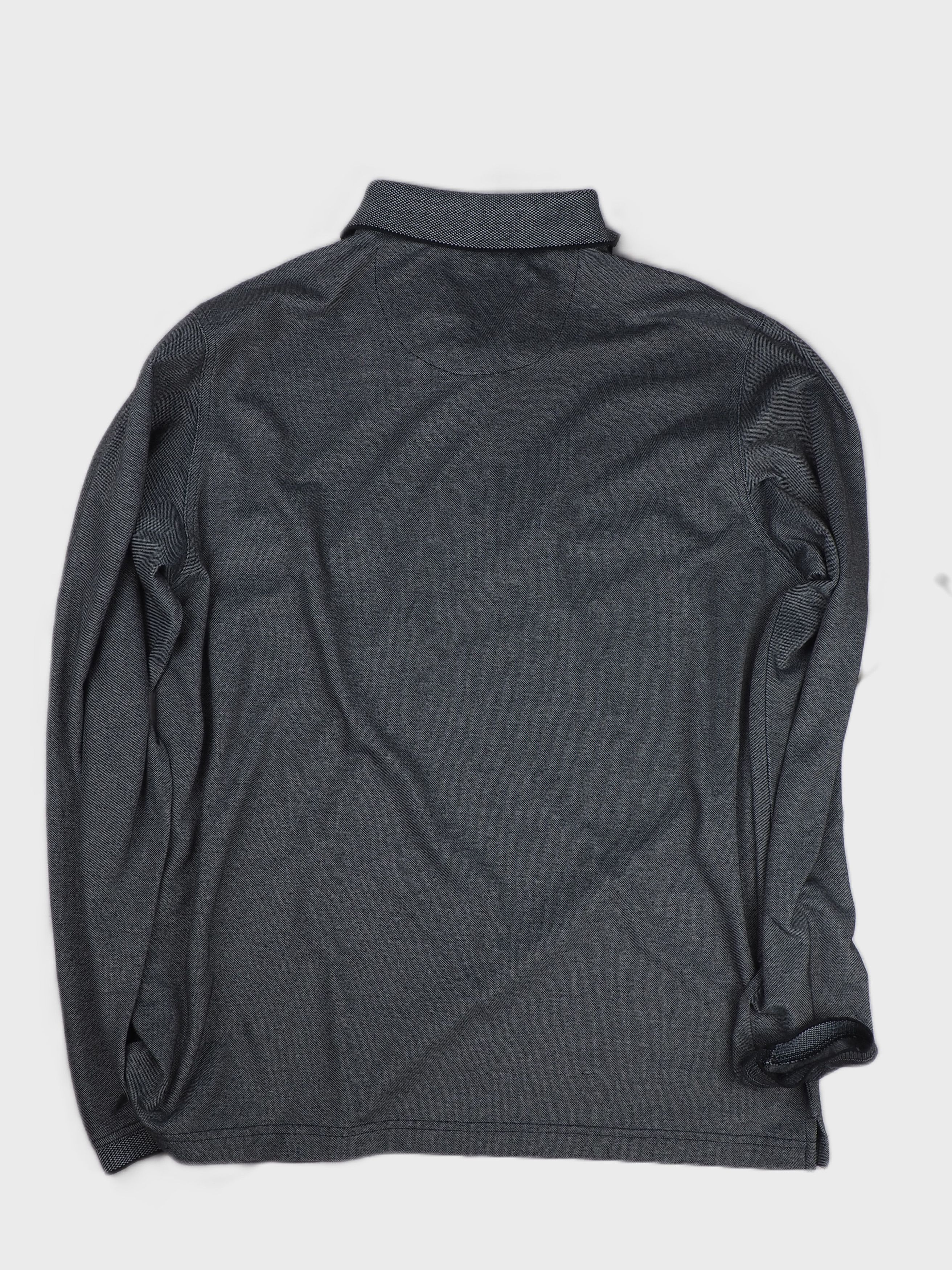 Carlo Colucci Carlo Colucci Long Sleeve Polo Shirt Dark Grey / Graphite Size US M / EU 48-50 / 2 - 8 Thumbnail