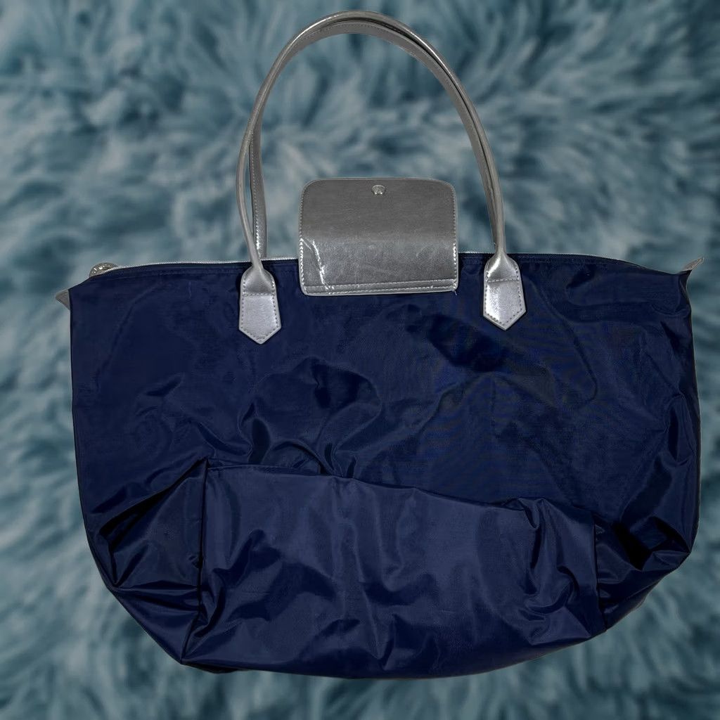 Vintage Bath & Body Works Tote Bag Large Navy Blue Zip Bag Women Size ONE SIZE - 1 Thumbnail