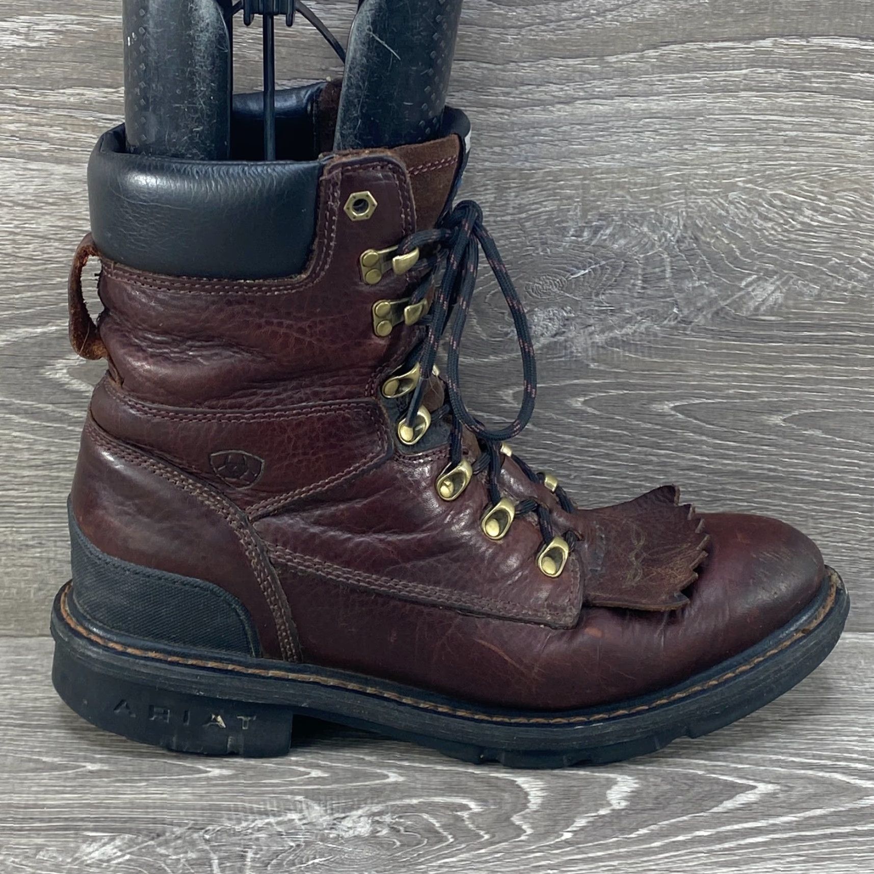 Ariat Ariat Cobalt XR Hermosa Mens 11 Work Lace Up Boots Brown Leather Kiltie Soft Toe XR Hermosa Ariat Boots Brown Leather Kiltie Work Mens 11 - Size US 10 / EU 43 - 2 Thumbnail
