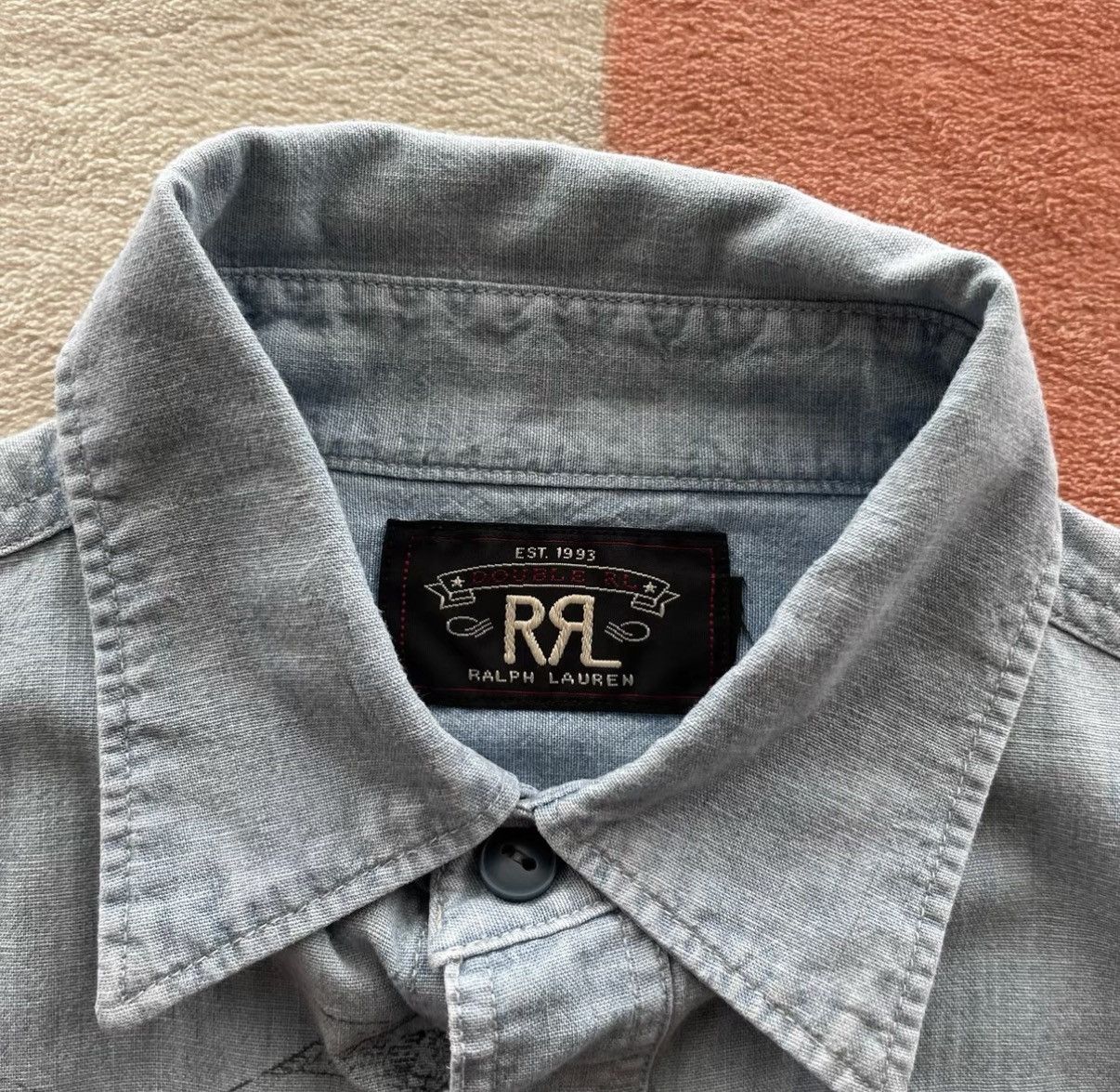 RRL Ralph Lauren Print Military Short Sleeve Ralph Lauren Double RL K22 Size US XS / EU 42 / 0 - 3 Thumbnail