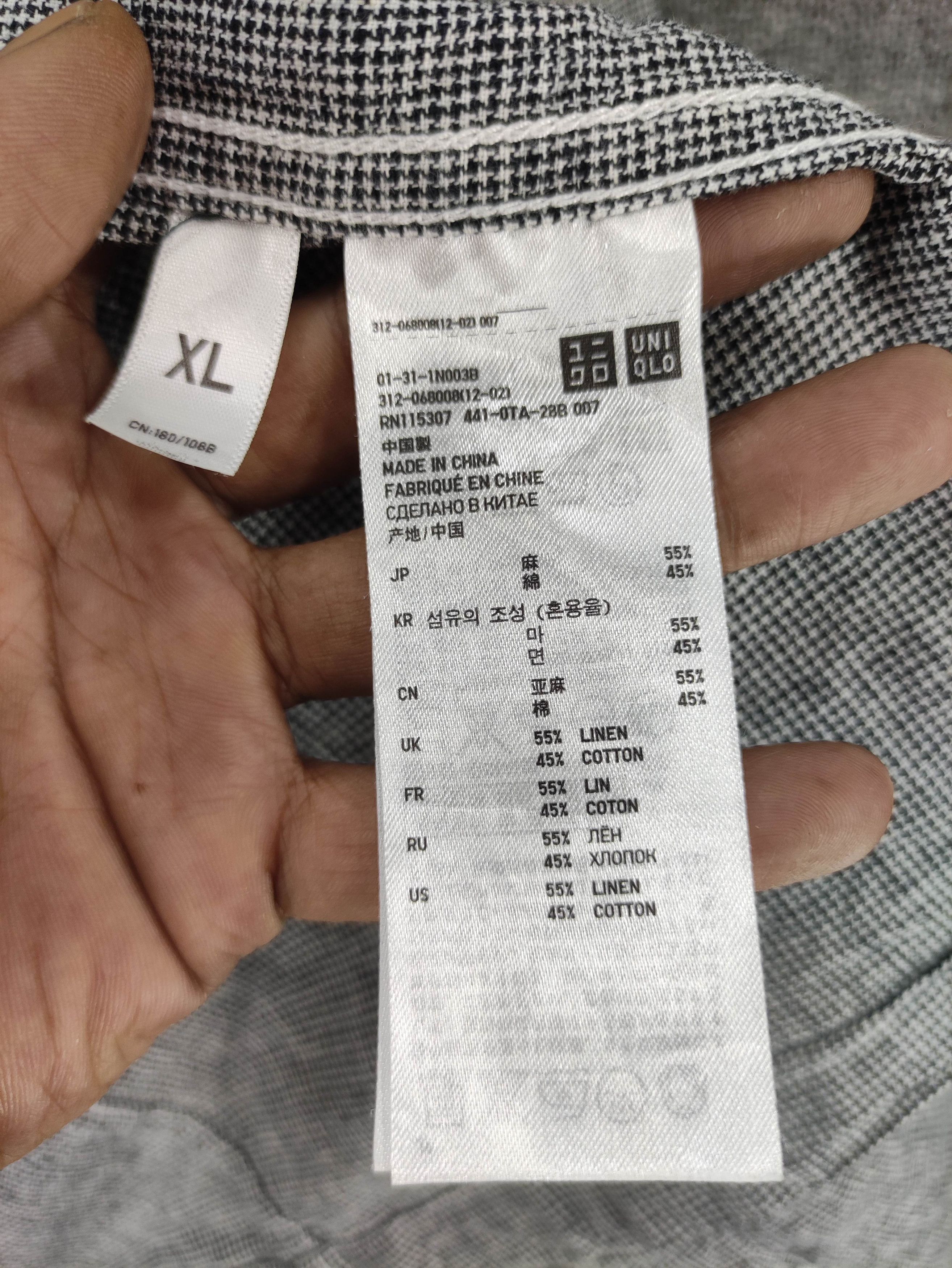 Uniqlo Uniqlo Houndstooth Shirt Button Up Size US L / EU 52-54 / 3 - 4 Thumbnail