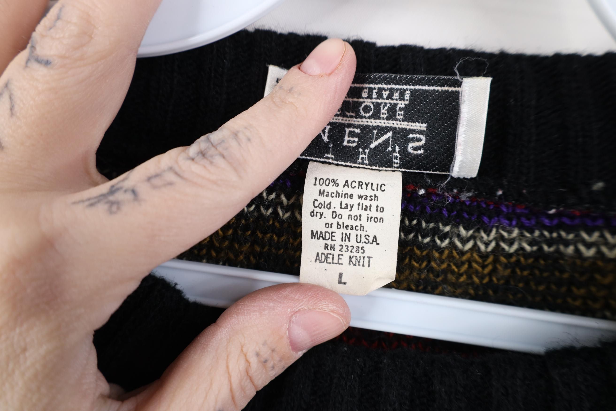 Vintage Vintage 90s Streetwear Fair Isle Knit Crewneck Sweater USA Size L / US 10 / IT 46 - 6 Thumbnail