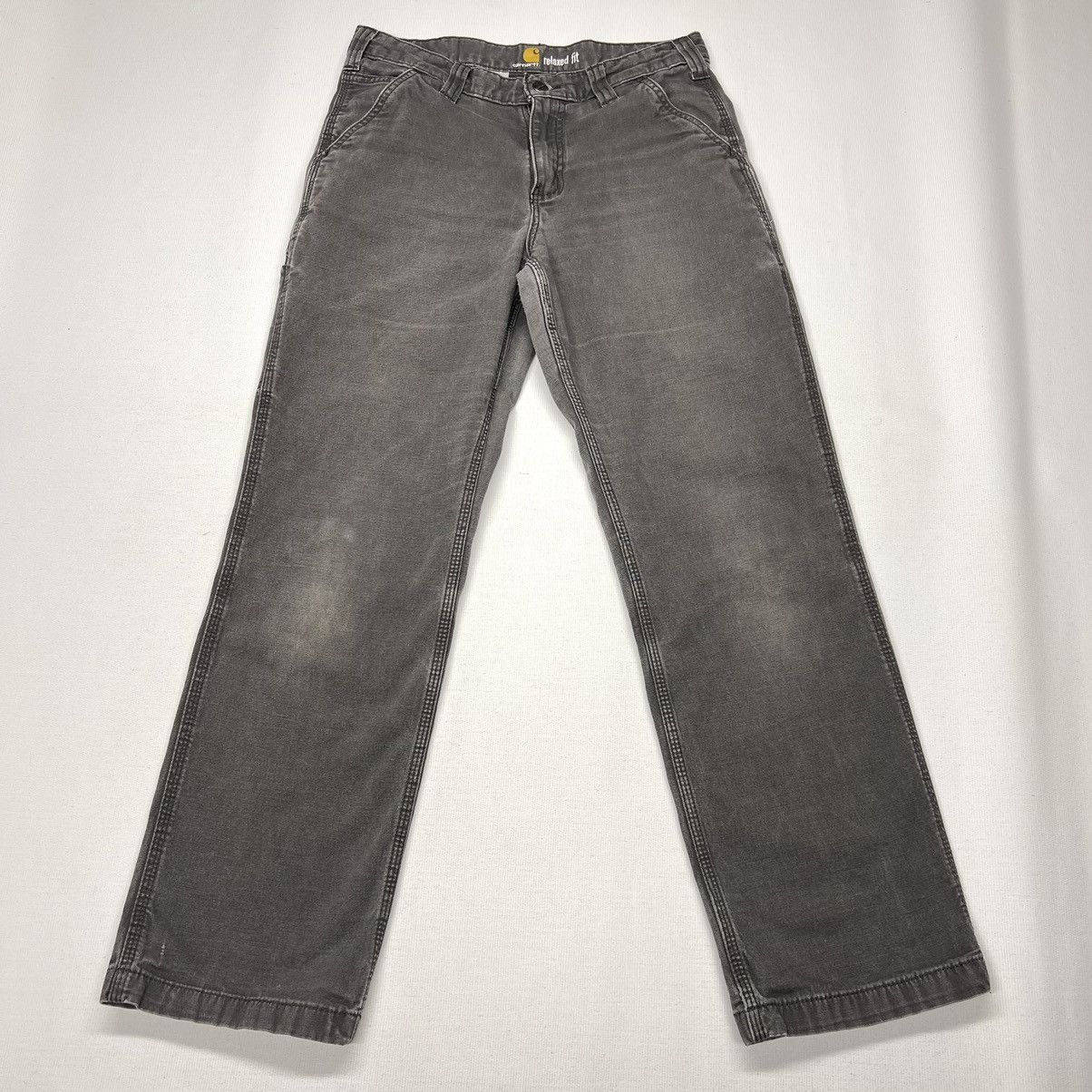 Carhartt Carhartt Pants Grey Relaxed Fit Carpenter Workwear Baggy Size US 30 / EU 46 - 1 Thumbnail