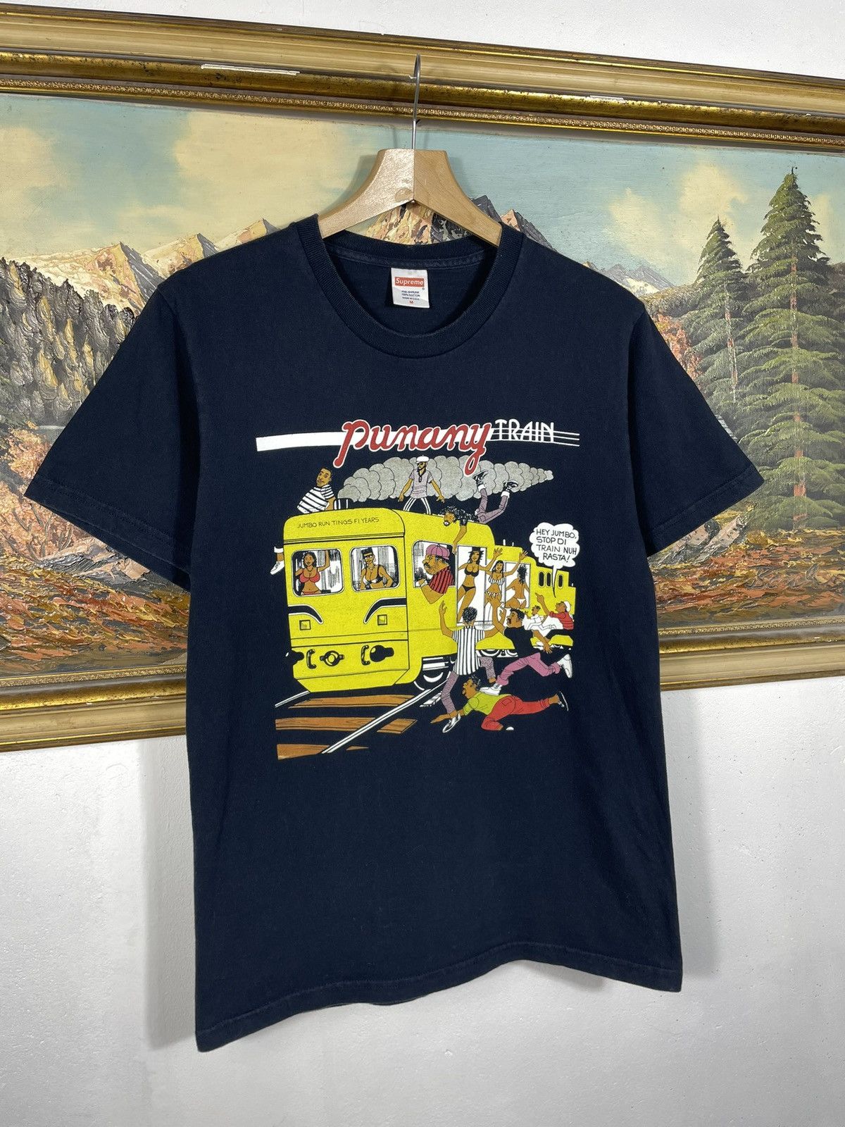 Supreme Supreme Navy Tee Limonious Punany Train Jumbo Swag Skate Size US S / EU 44-46 / 1 - 3 Thumbnail
