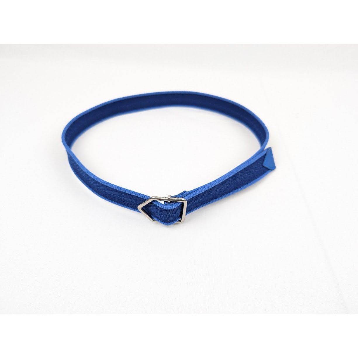 Bottega Veneta o1rshd1 Size:85 / Cintura Chevron Webbing Nappa Belt in Navy Size 32 - 13 Thumbnail
