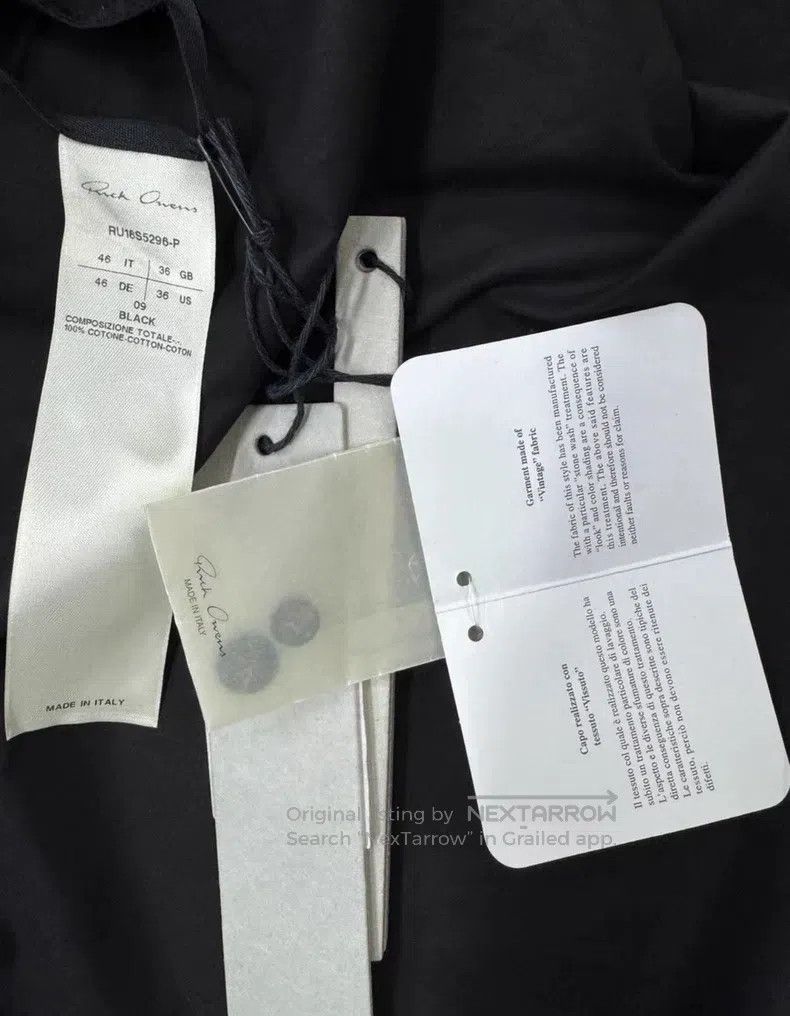 Rick Owens Rick Owens shirt Size US S / EU 44-46 / 1 - 6 Thumbnail