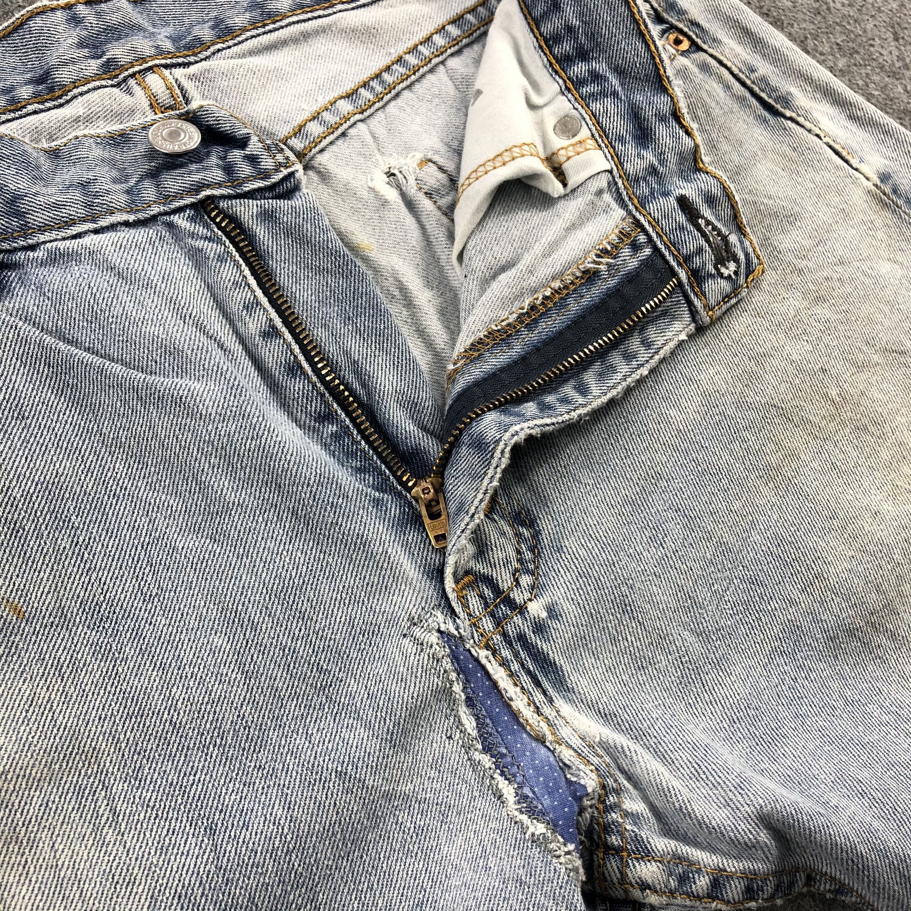 Levi's × Vintage Vintage Distress Levis Jeans-JM1312 Size US 34 / EU 50 - 11 Thumbnail