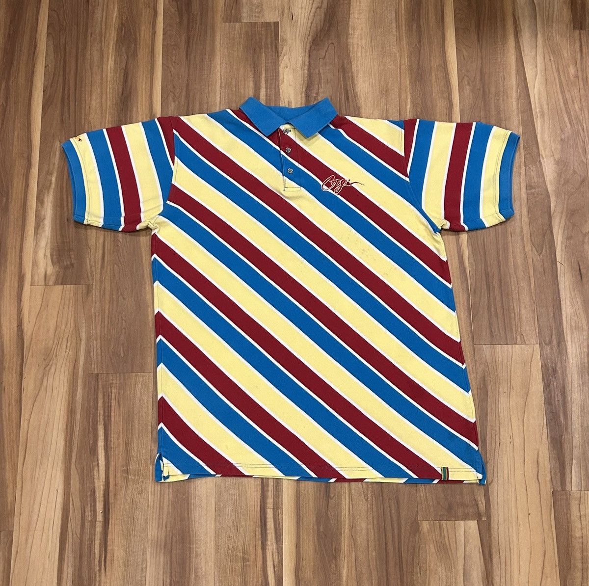Coogi Coogi Multicoloured Striped Polo Shirt Size US XXL / EU 58 / 5 - 1 Thumbnail