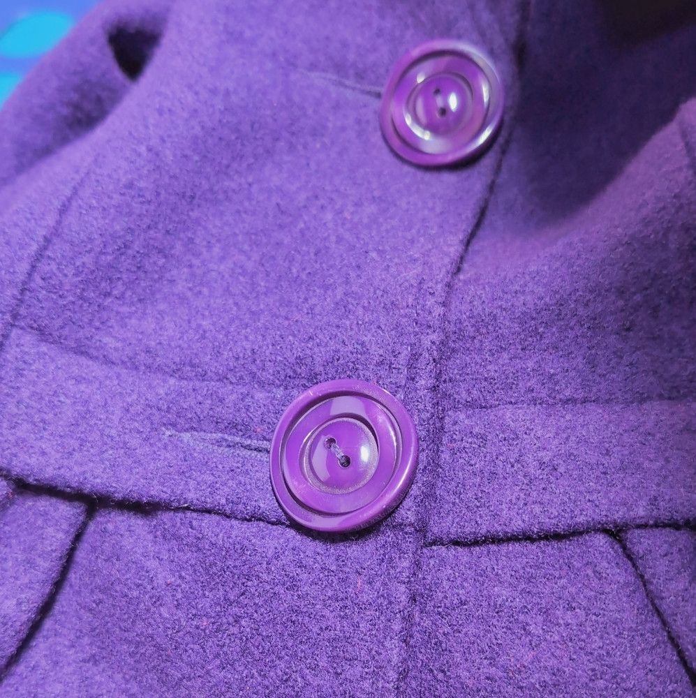 Designer Hong Rui Fang Purple Women's Tailored Jacket Sz S Size S / US 4 / IT 40 - 4 Thumbnail