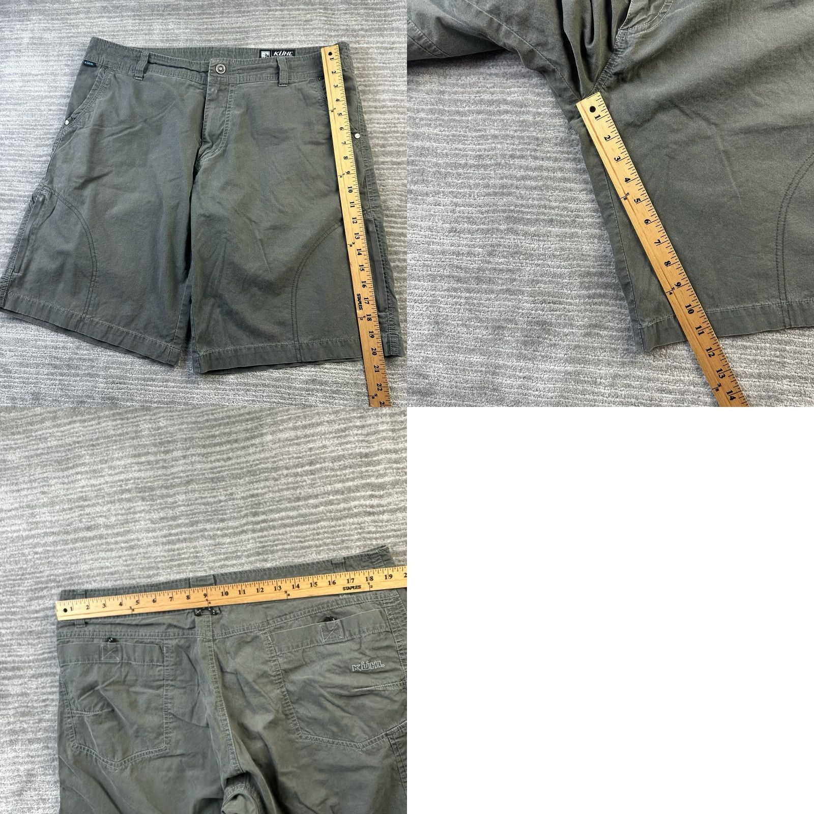 Vintage Kuhl Shorts Mens 38 Gray Chino Utility Hiking Workwear Outdoor Climbing Casual Size US 38 / EU 54 - 8 Thumbnail