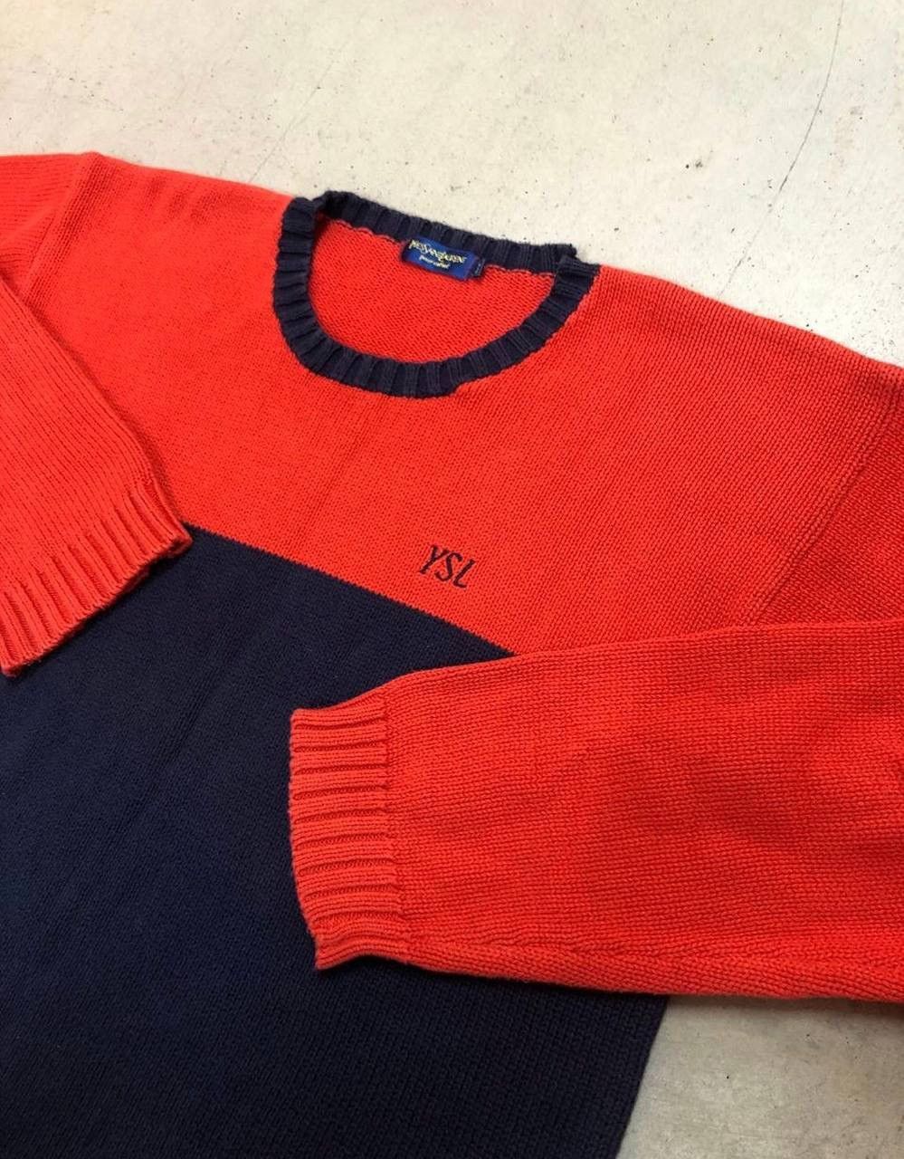 Yves Saint Laurent Vintage YSL Sweater Knitwear Cotton 11-12years Size US XS / EU 42 / 0 - 1 Thumbnail