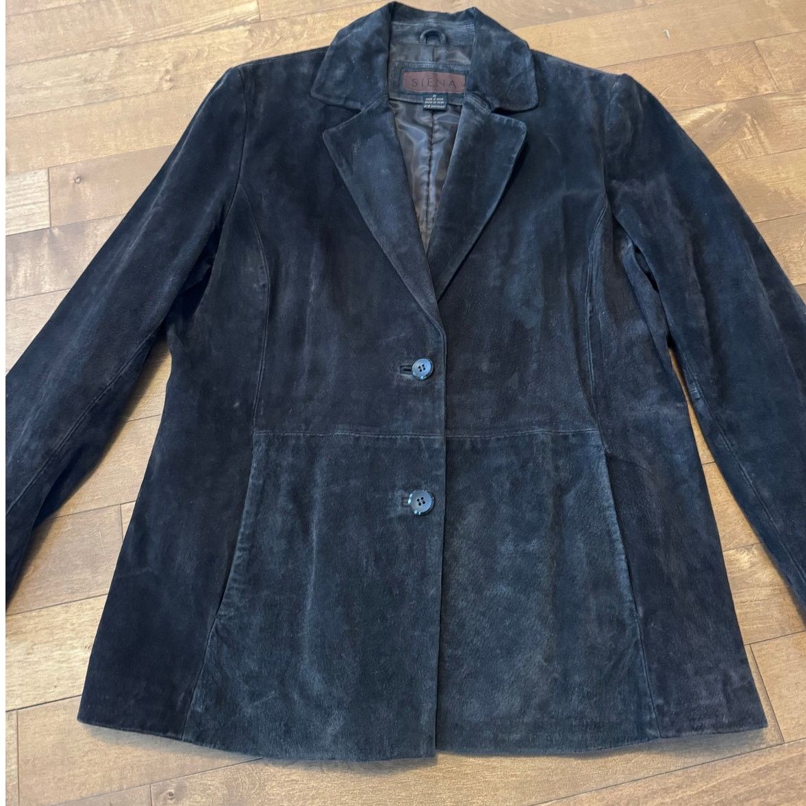 Vintage Vintage Siena chocolate suede jacket two button closing L Size L / US 10 / IT 46 - 15 Thumbnail