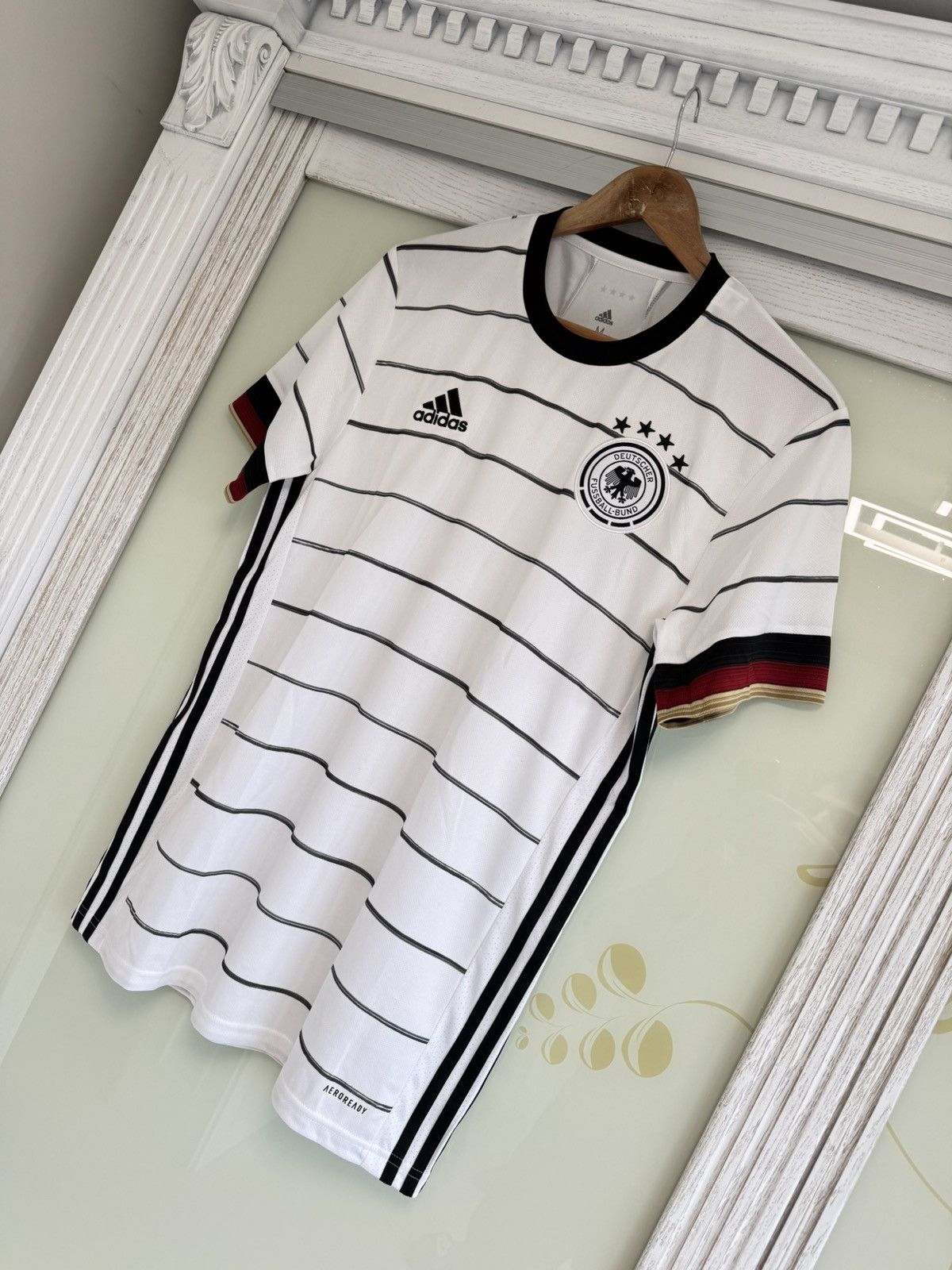Adidas Germany 2020-2021 Home Soccer Jersey Football Kit Shirt Size US M / EU 48-50 / 2 - 3 Thumbnail
