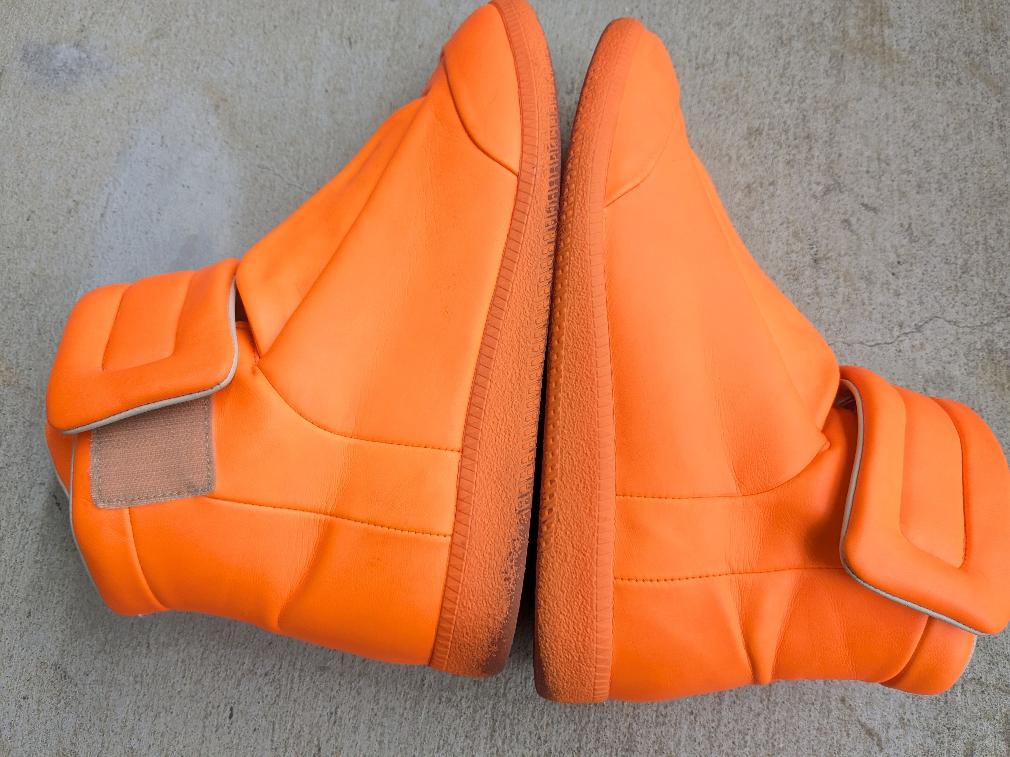 Maison Margiela Maison Margiela Future Orange Size 8 41 High Tops Leather Size US 8 / EU 41 - 12 Thumbnail