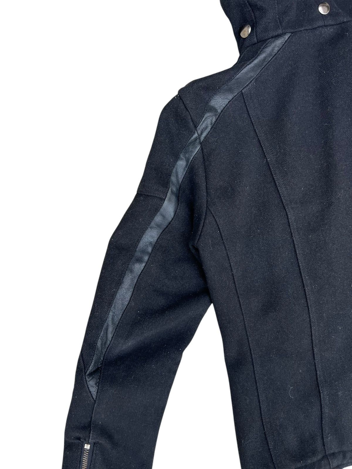If Six Was Nine × JACKROSE × Le Grande Bleu (L.G.B.) Jackrose Luv Maison Wool Leather Hoodie Bondage Bono Jacket Size US M / EU 48-50 / 2 - 17 Thumbnail