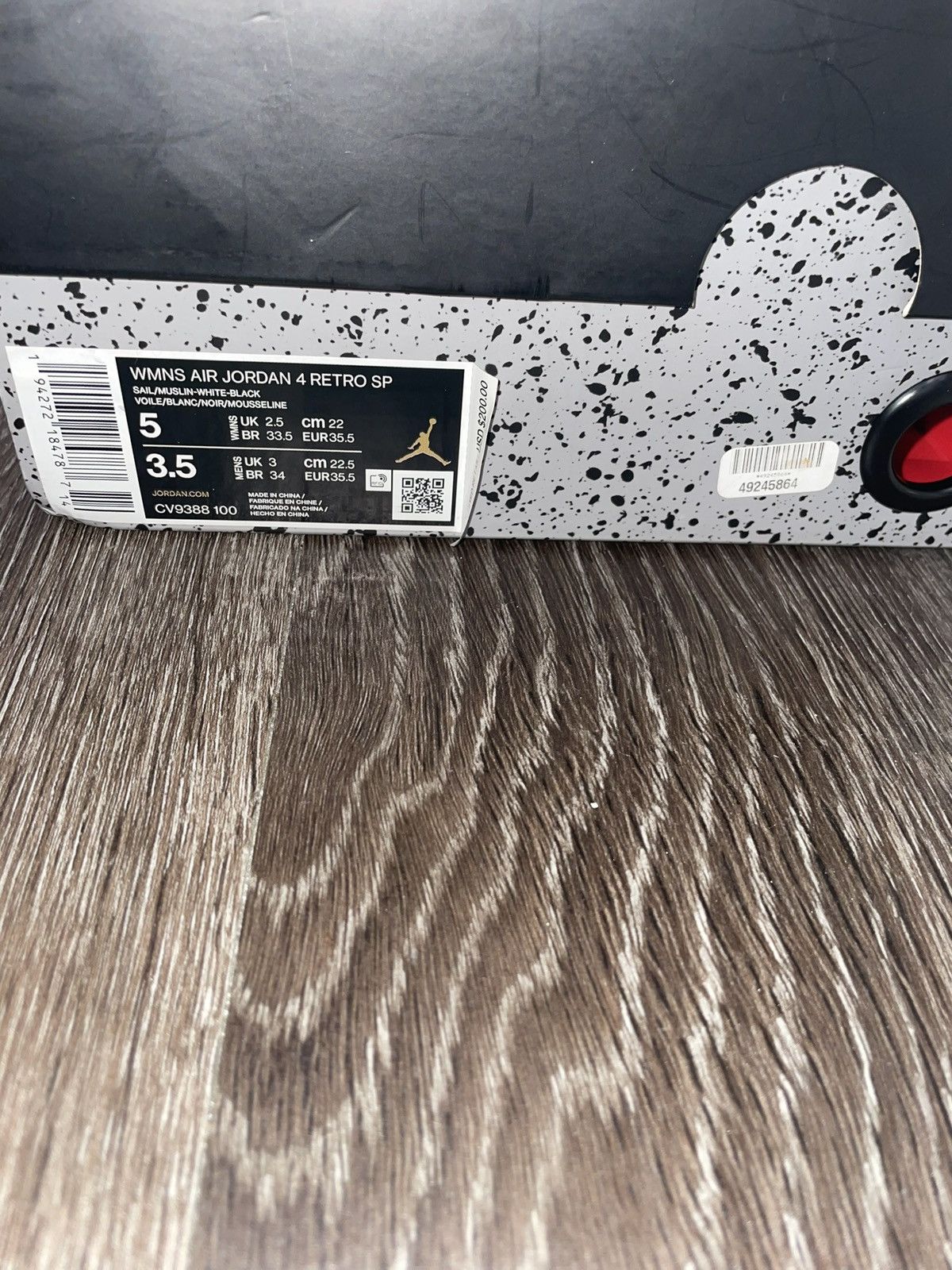 Jordan Brand × Off-White Air Jordan 4 x Off White Sail Size US 5 / IT 35 - 8 Thumbnail