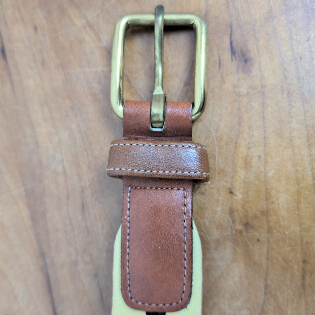 Dooney & Bourke × Vintage Vintage Dooney & Bourke Stretch Canvas & Leather Belt 36 Size 36 - 7 Thumbnail