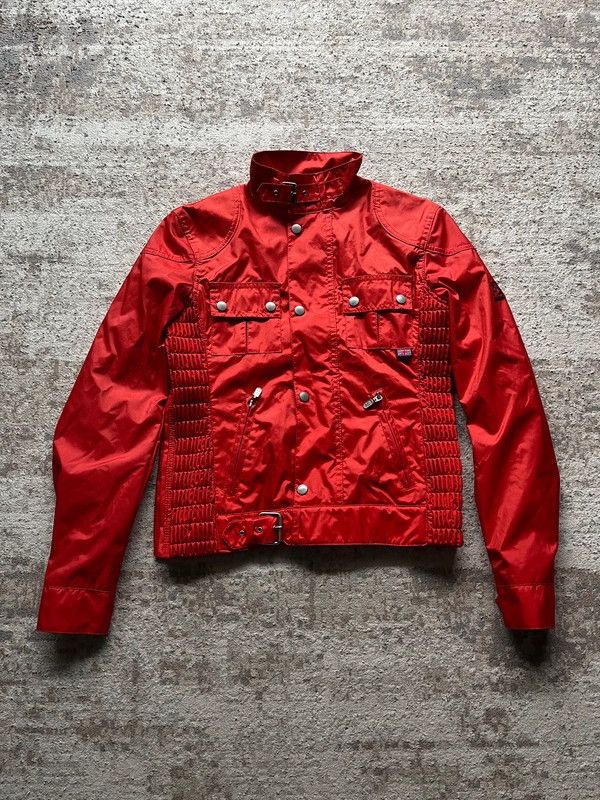 Belstaff Sz 42 XL Bike Jacket Vintage 90s Made in Italy