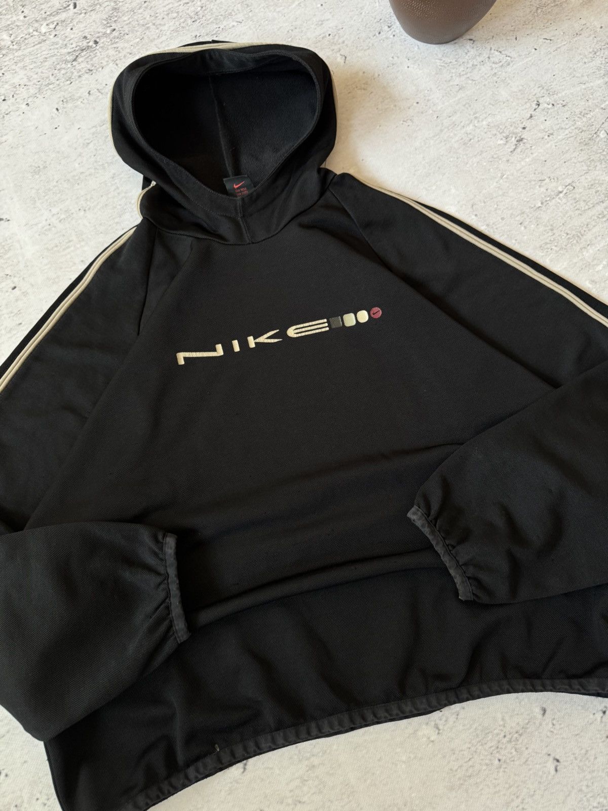 Nike × Vintage NIKE VINTAGE 00s y2k OVERSIZE BAGGY ZIP HOODIE CENTER LOGO Size US L / EU 52-54 / 3 - 5 Thumbnail
