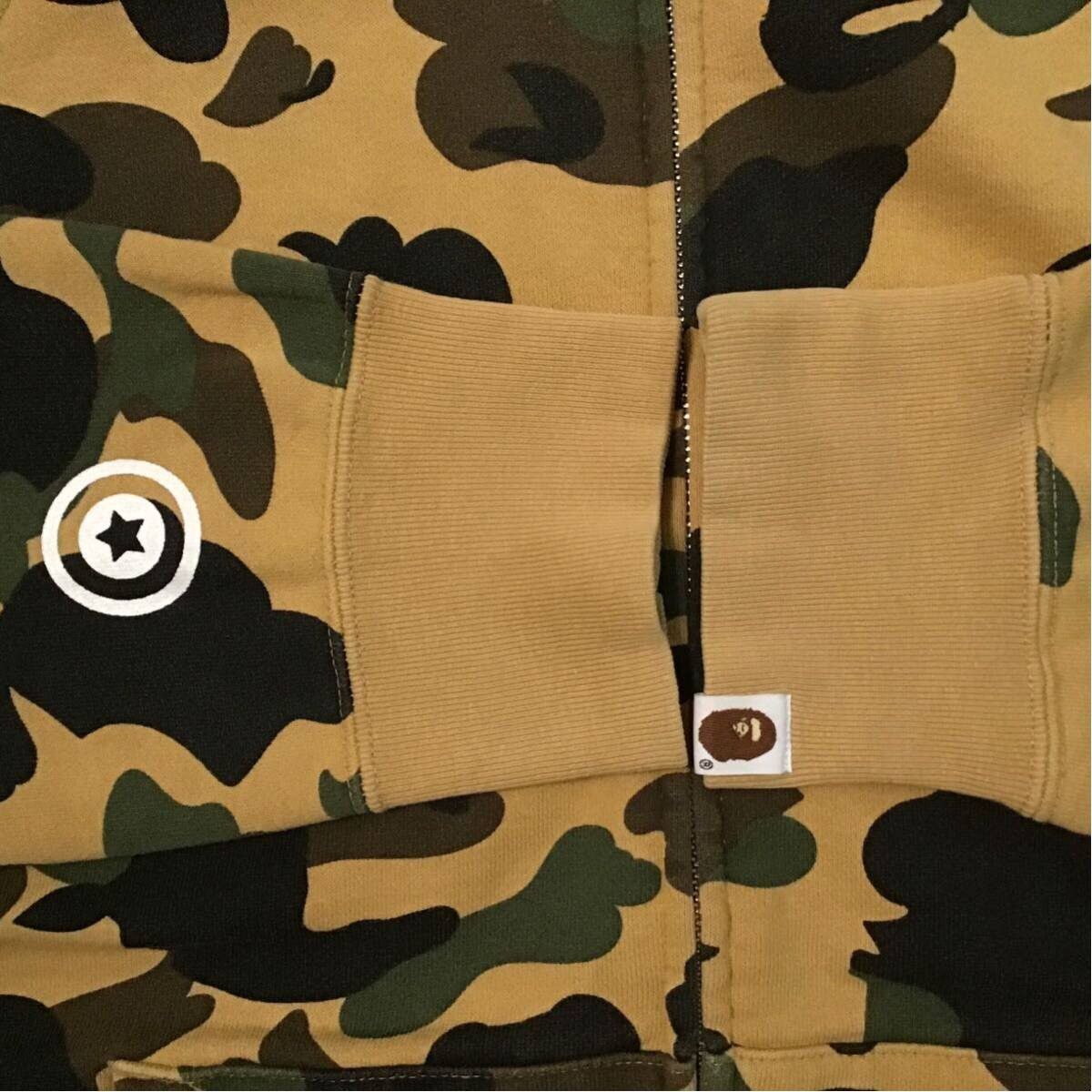 Bape BAPE 1st camo yellow shark full zip hoodie a bathing ape Size US L / EU 52-54 / 3 - 6 Thumbnail