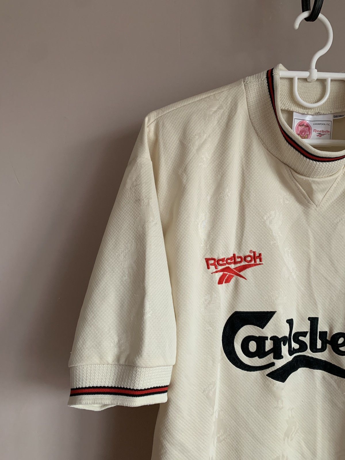 Reebok Liverpool 1996/97 Away Football Shirt Reebok Vintage Soccer Size US M / EU 48-50 / 2 - 3 Thumbnail