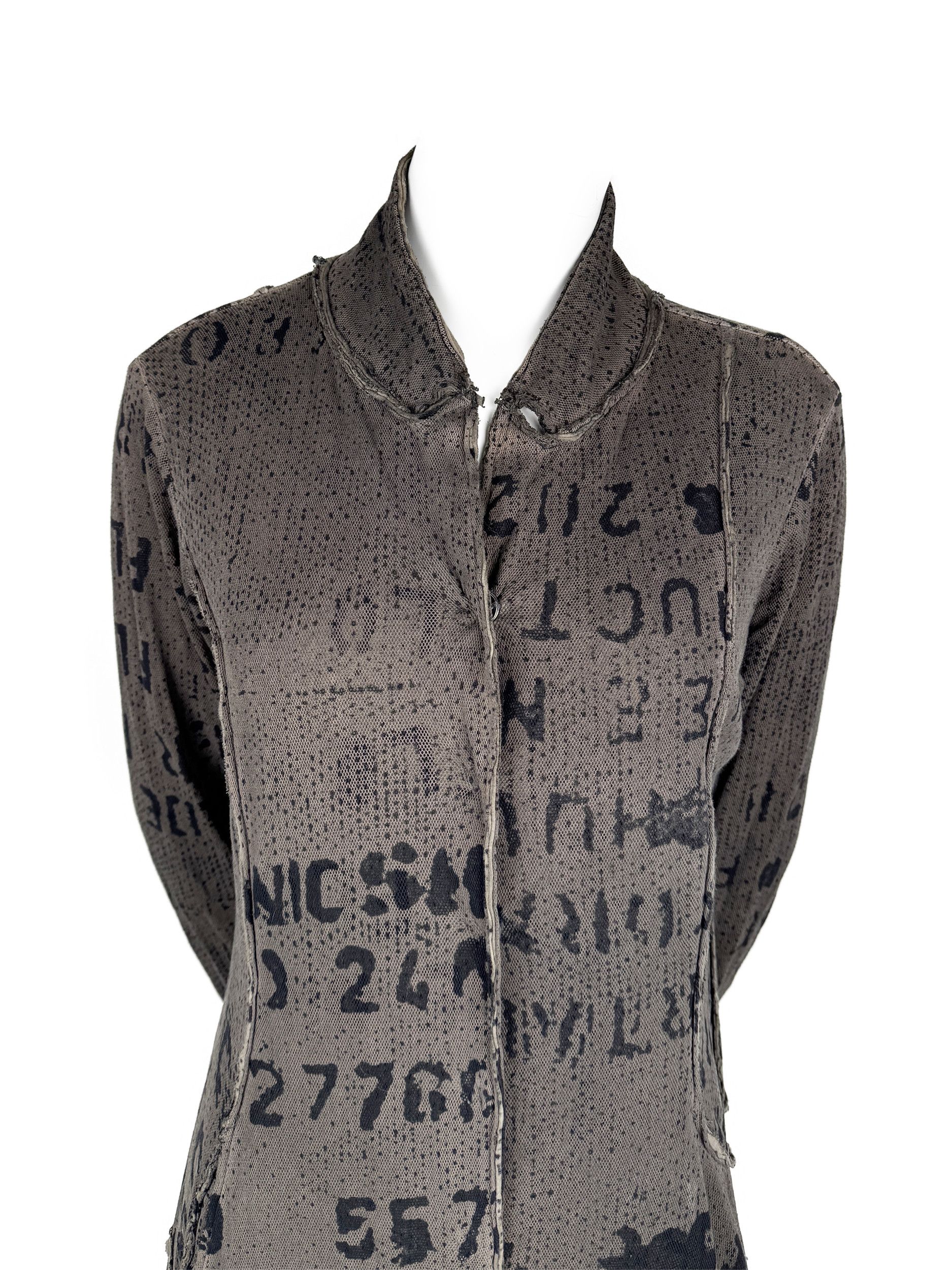 Rundholz Rundholtz Black Label Dress Patchwork Print Mesh Olive Size S / US 4 / IT 40 - 7 Thumbnail