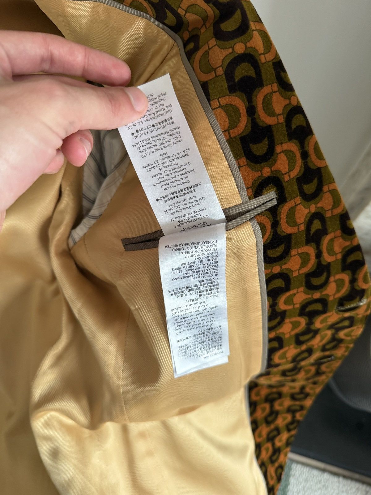 Gucci Gucci 100 Year Anniversary Velvet Horsebit Suit Size 38R - 13 Thumbnail