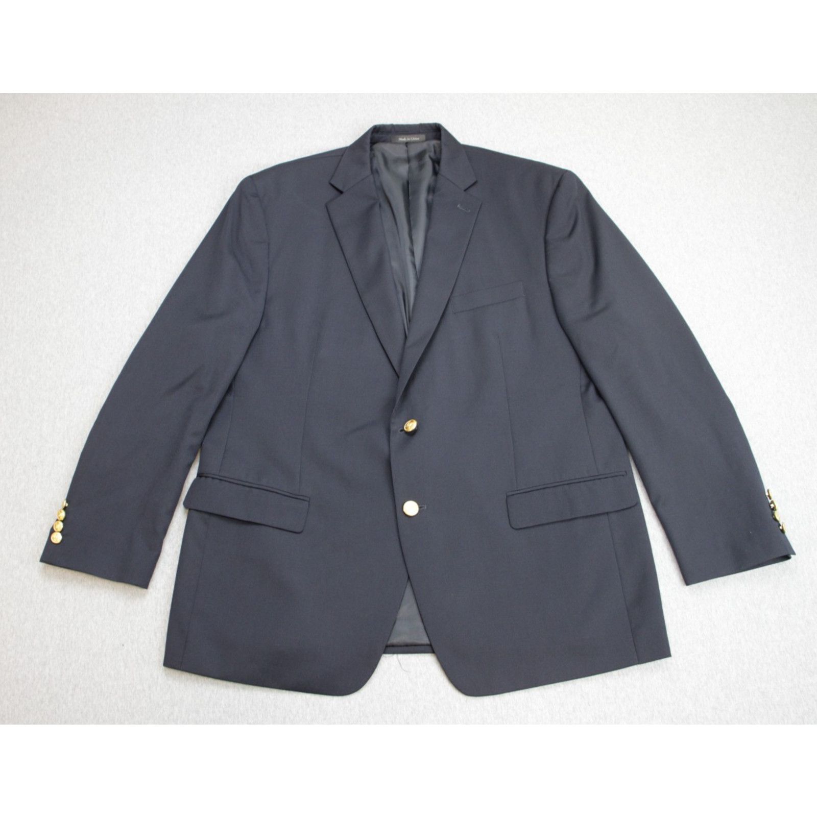 Lauren Ralph Lauren Lauren Ralph Lauren Blazer Mens 46R Navy Blue Wool Blend Size 46R - 2 Thumbnail