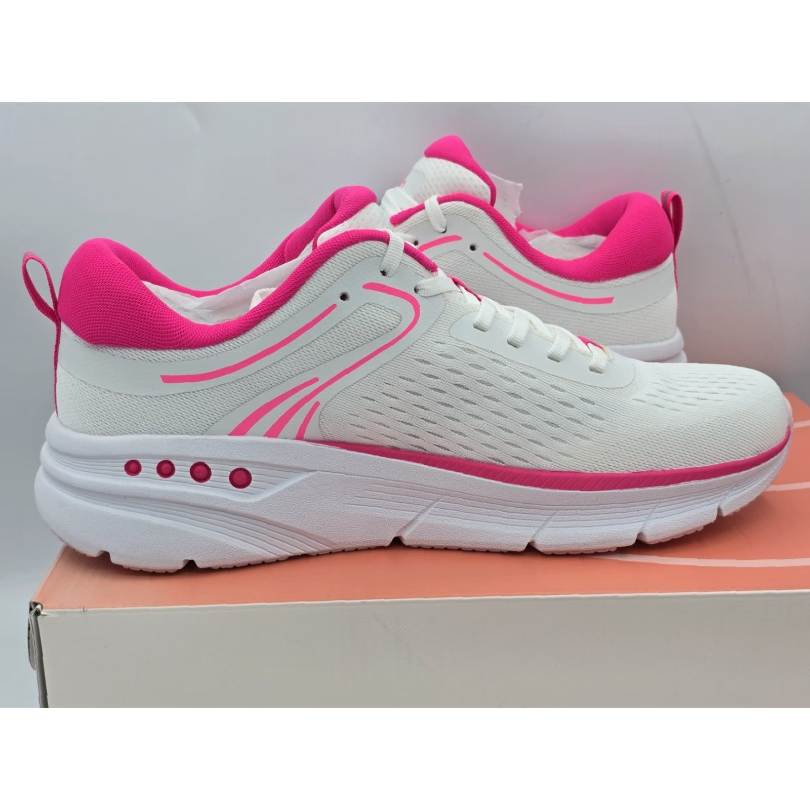 Vintage Easy Spirit Sneakers Women’s White Sz 11 Limited Edition Maxine 2 Emove Walking Shoes Pink Size US 11 / IT 41 - 6 Thumbnail