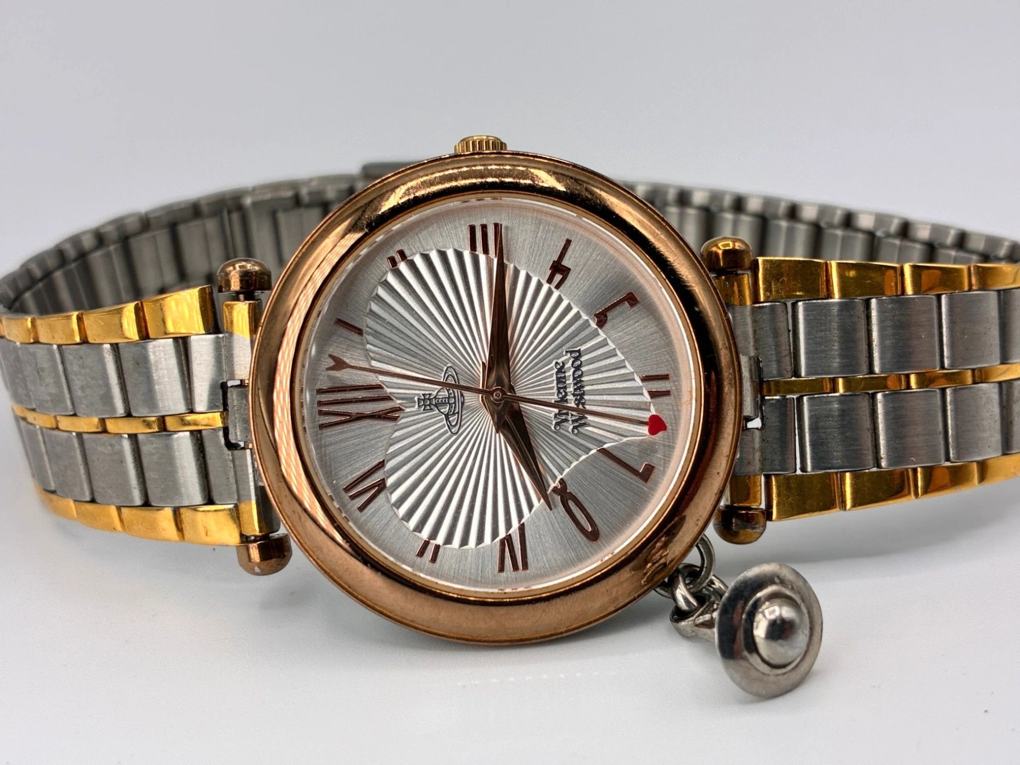 Vivienne Westwood Vivienne Westwood Swiss Movement Heart Dial Orb Charm Watch Size ONE SIZE - 1 Thumbnail