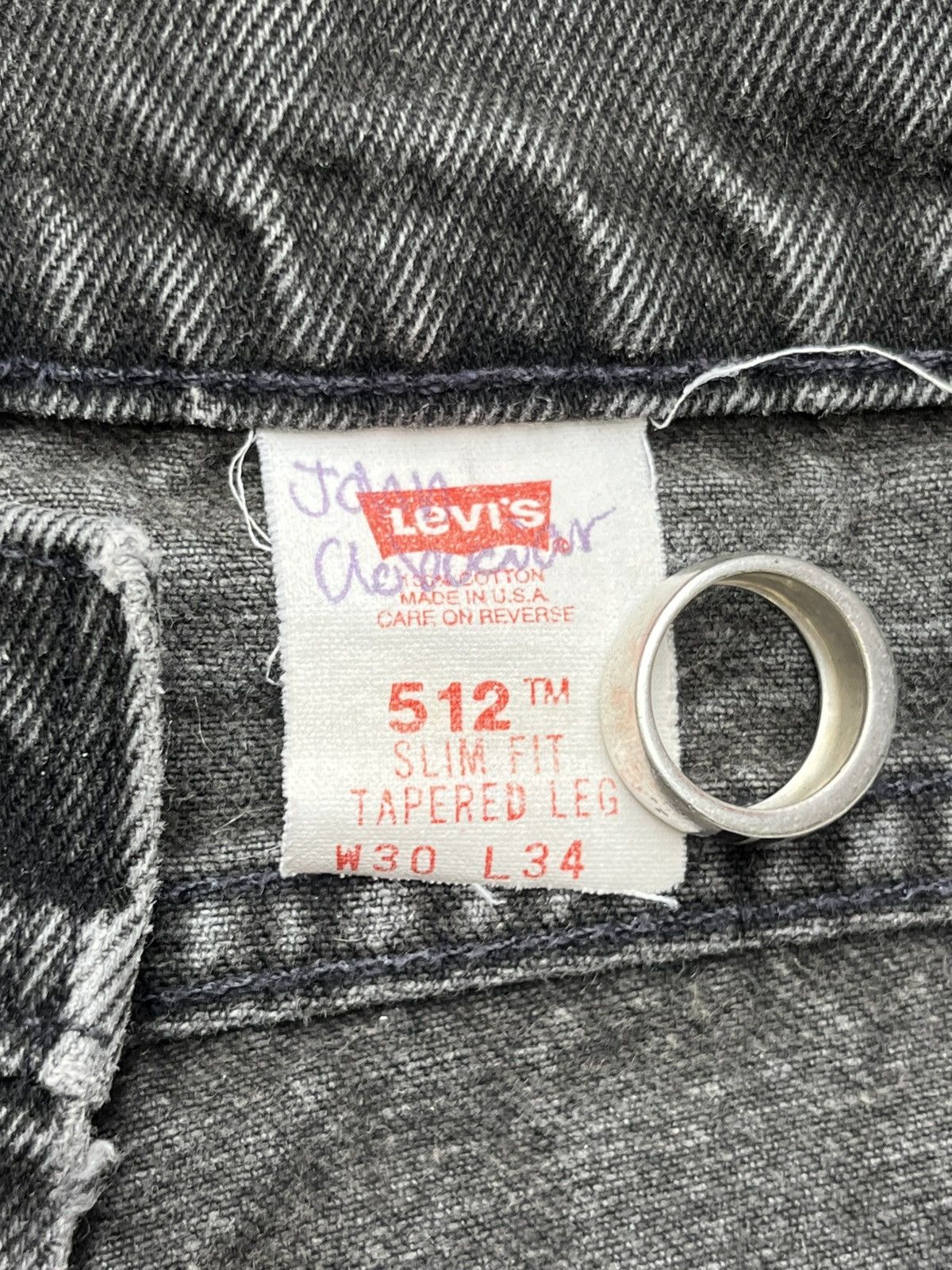 Levi's × Vintage Orange Label Vintage Black Levis Jeans Size US 34 / EU 50 - 3 Thumbnail