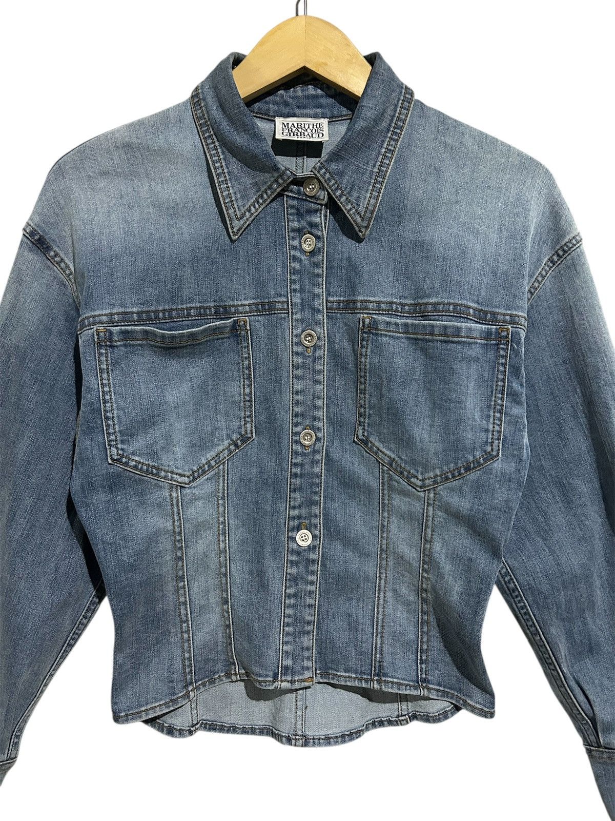 Marithe + Francois Girbaud Marithe Francois Girbaud Vintage Washed Denim Shirt Size M / US 6-8 / IT 42-44 - 2 Thumbnail