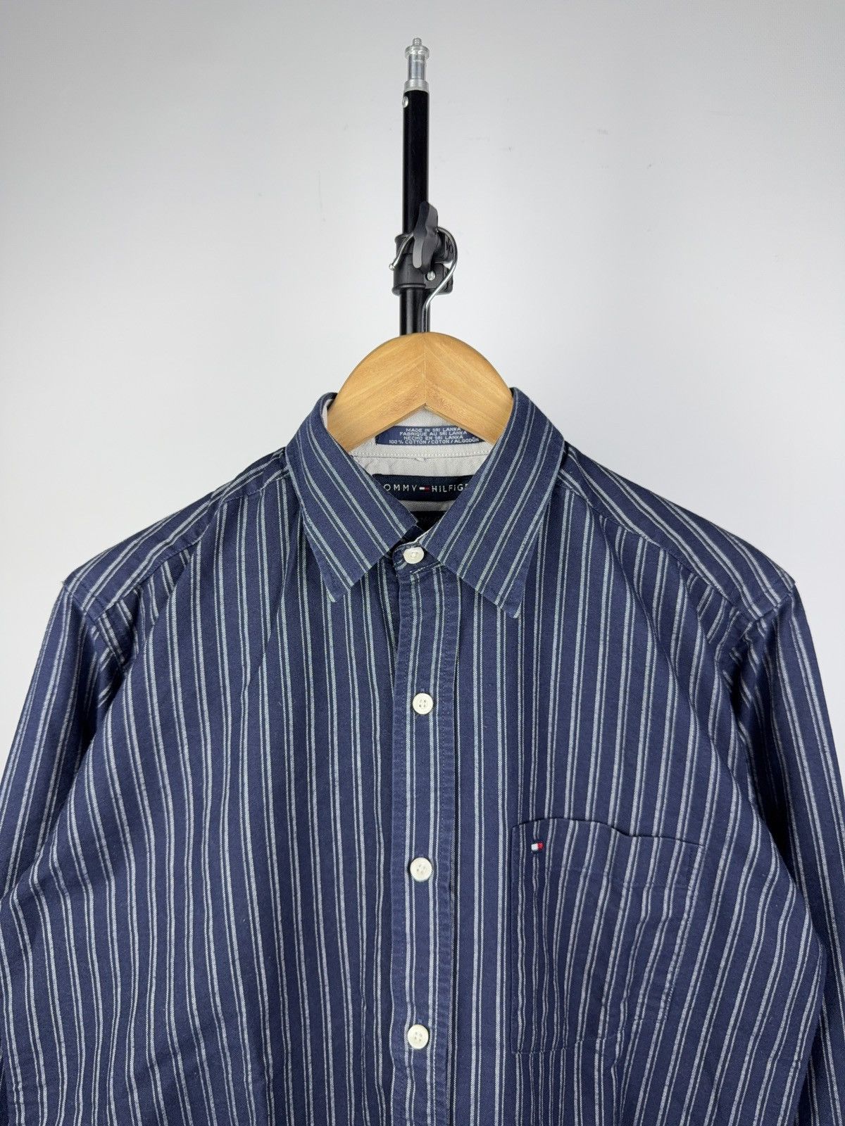 Tommy Hilfiger × Vintage Tommy Hilfiger Striped Button-Up Shirt 100% Cotton S Size US S / EU 44-46 / 1 - 2 Thumbnail
