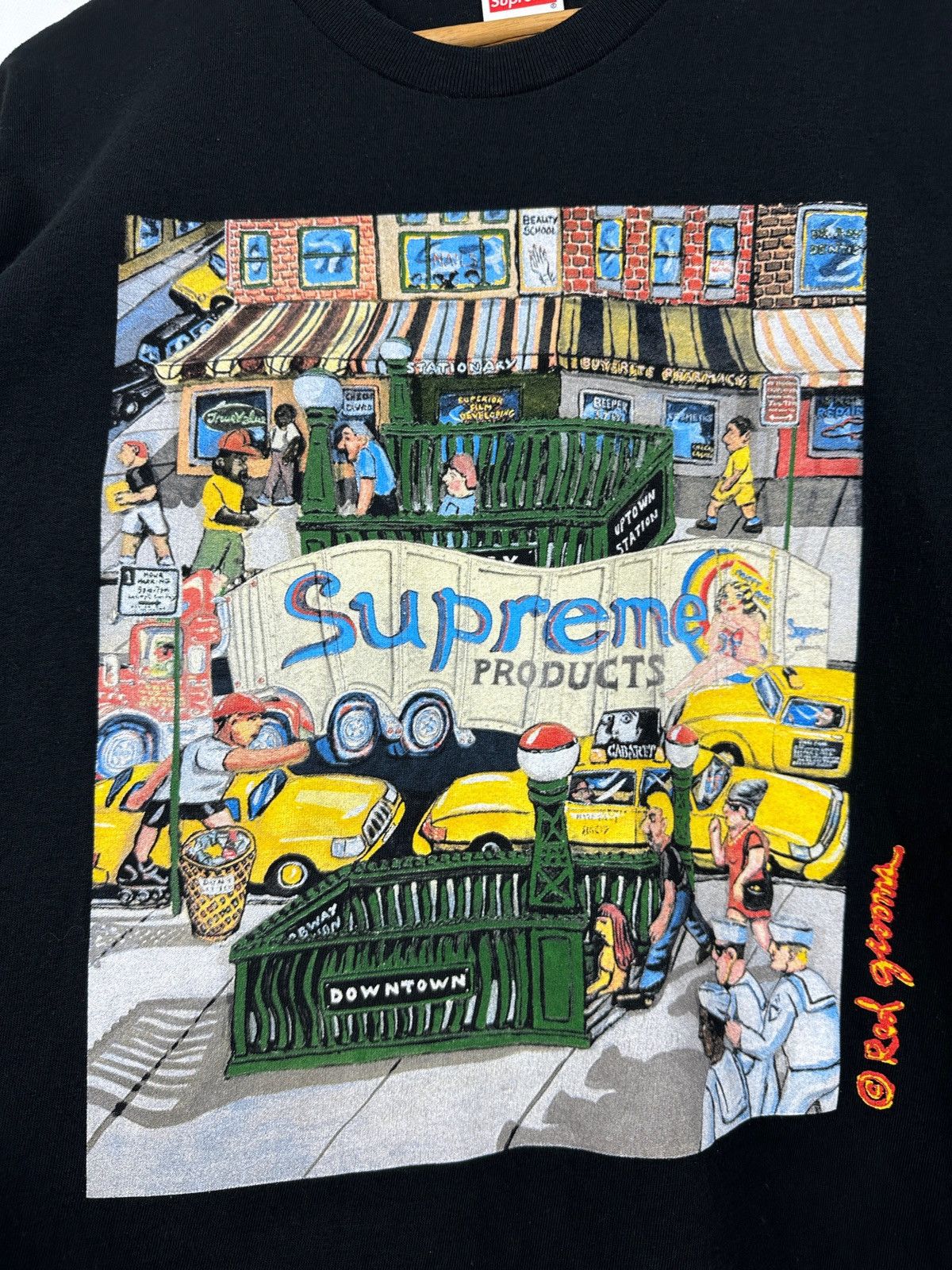 Supreme Supreme Manhattan Black T-Shirt Size US M / EU 48-50 / 2 - 9 Thumbnail