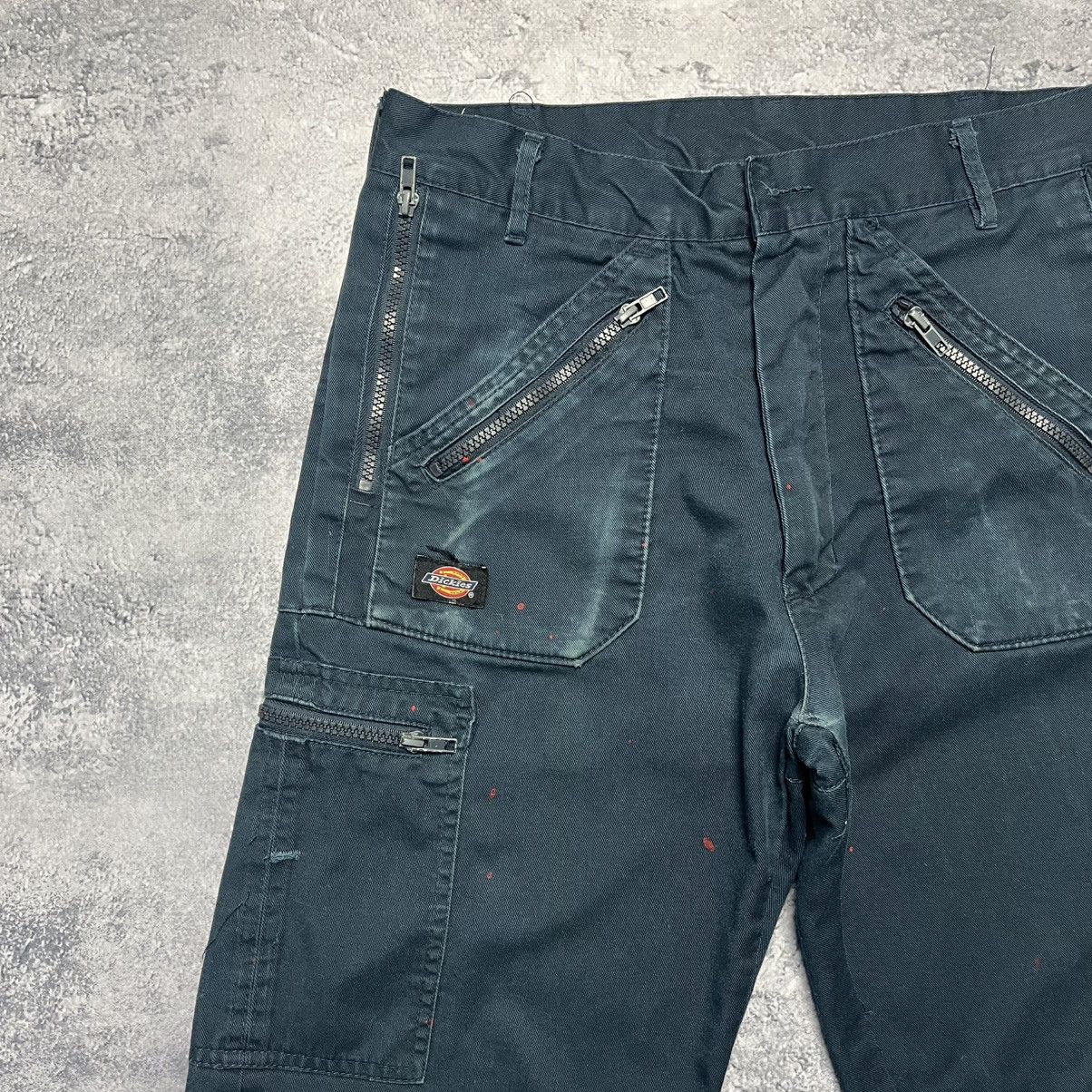 Dickies × Vintage Vintage Dickies Redhawk Navy Trashed Cargo Workwear Pants Size US 30 / EU 46 - 3 Thumbnail