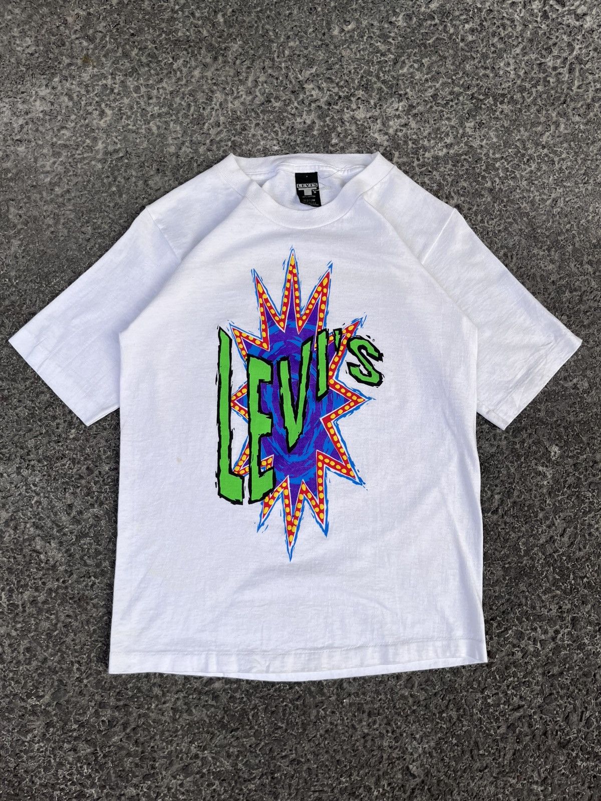 Levi's Vintage Clothing VINTAGE 90S LEVIS TEE Size US XXS / EU 40 - 1 Thumbnail