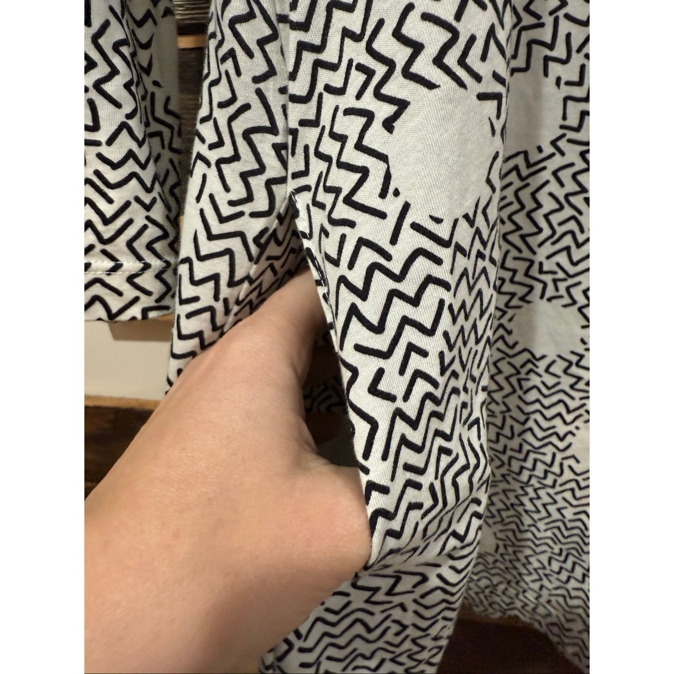 Guru Gudrun Sjoden blouse top tunic pockets lagenlook geometric p Size S / US 4 / IT 40 - 6 Thumbnail