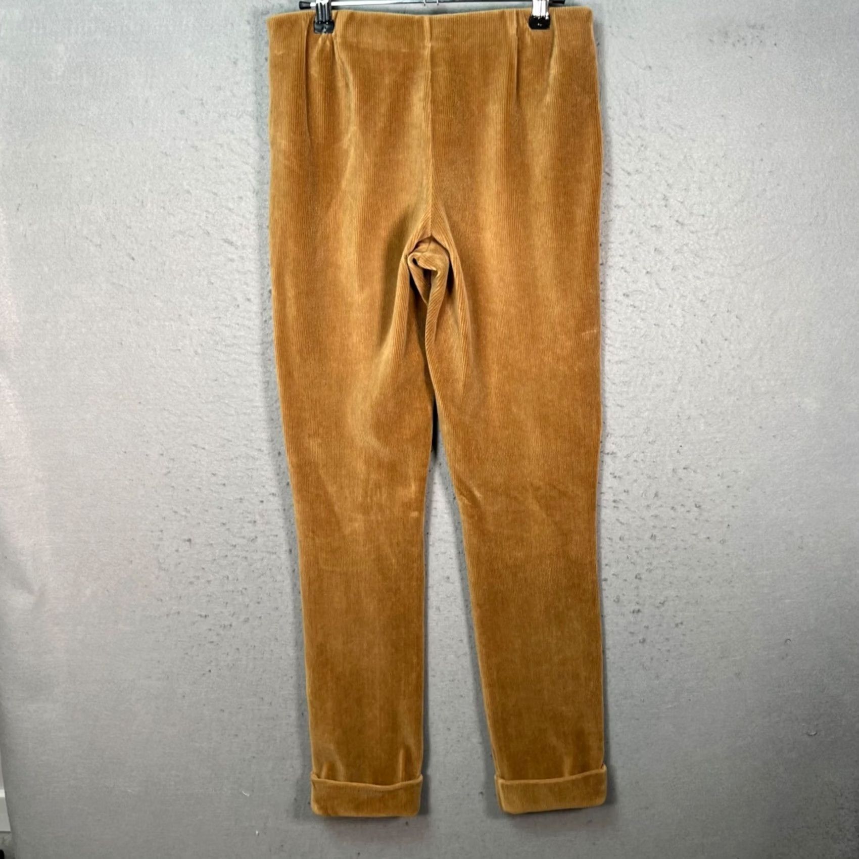 Polo Ralph Lauren Ralph Lauren Sport Womens Medium Tan Corduroy Pants w/ Gold Zip Accent Size 32" / US 10 / IT 46 - 2 Thumbnail
