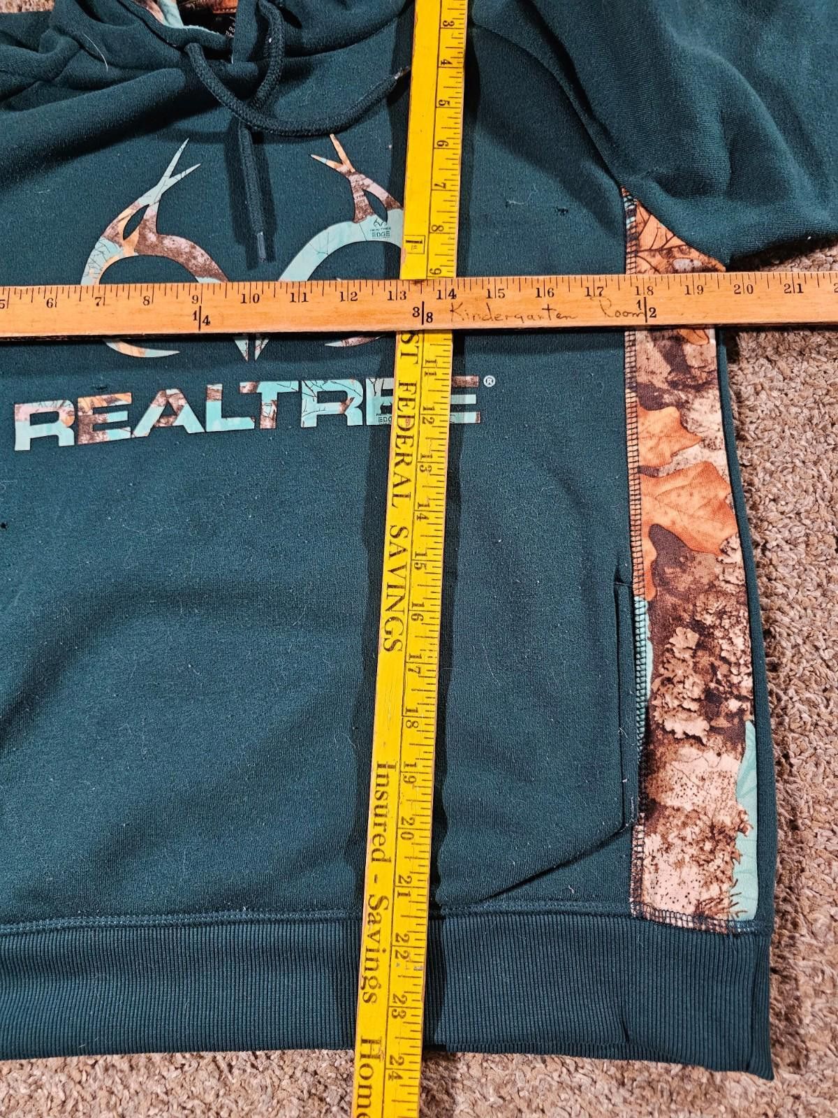 Realtree Realtree Hoodie Mens S Blue Green Camo Sweatshirt Outdoor Size US S / EU 44-46 / 1 - 5 Thumbnail