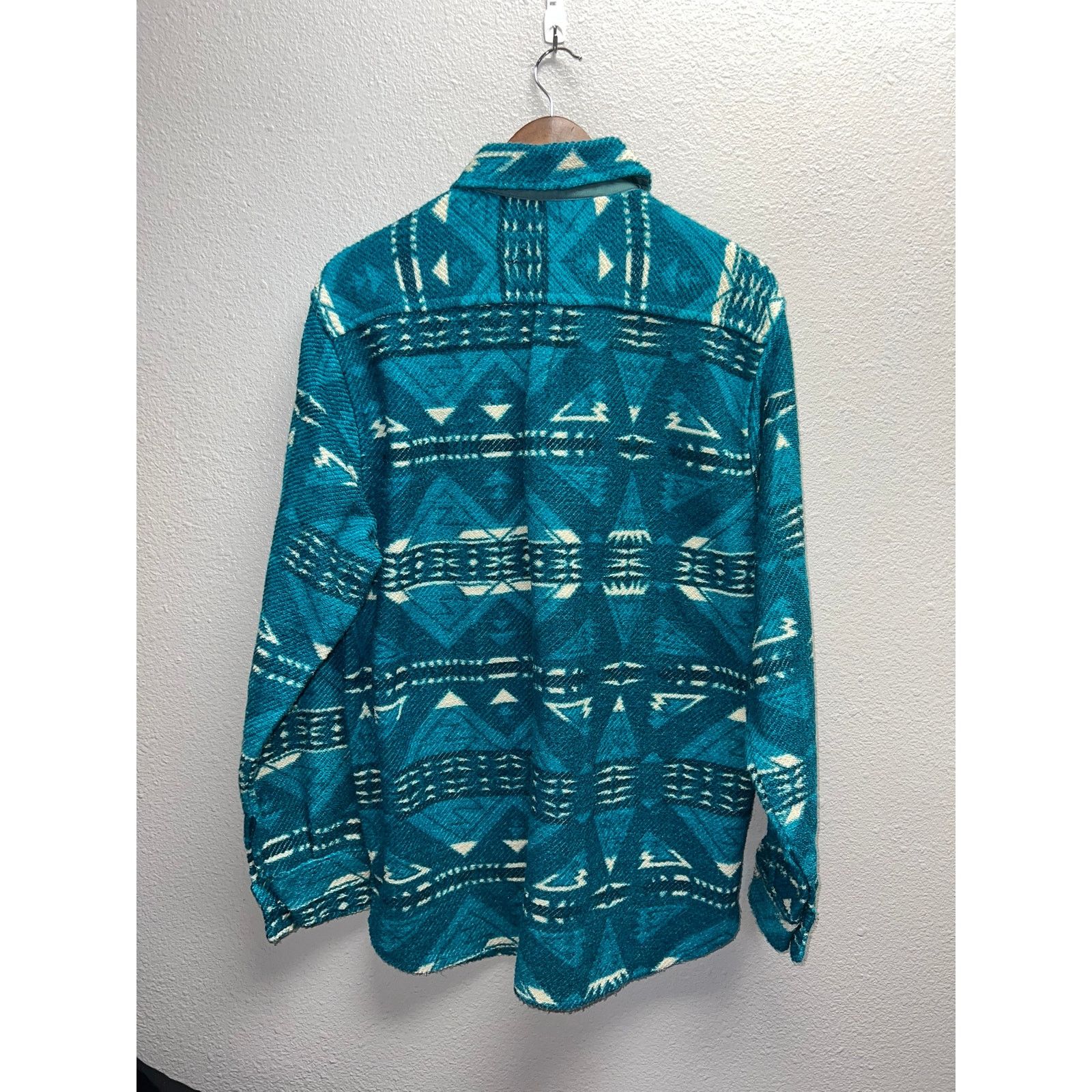 Vintage Blue Ocean Button Up Shirt Jacket Shacket Pile Hi-Tech NWT M Size US M / EU 48-50 / 2 - 11 Thumbnail